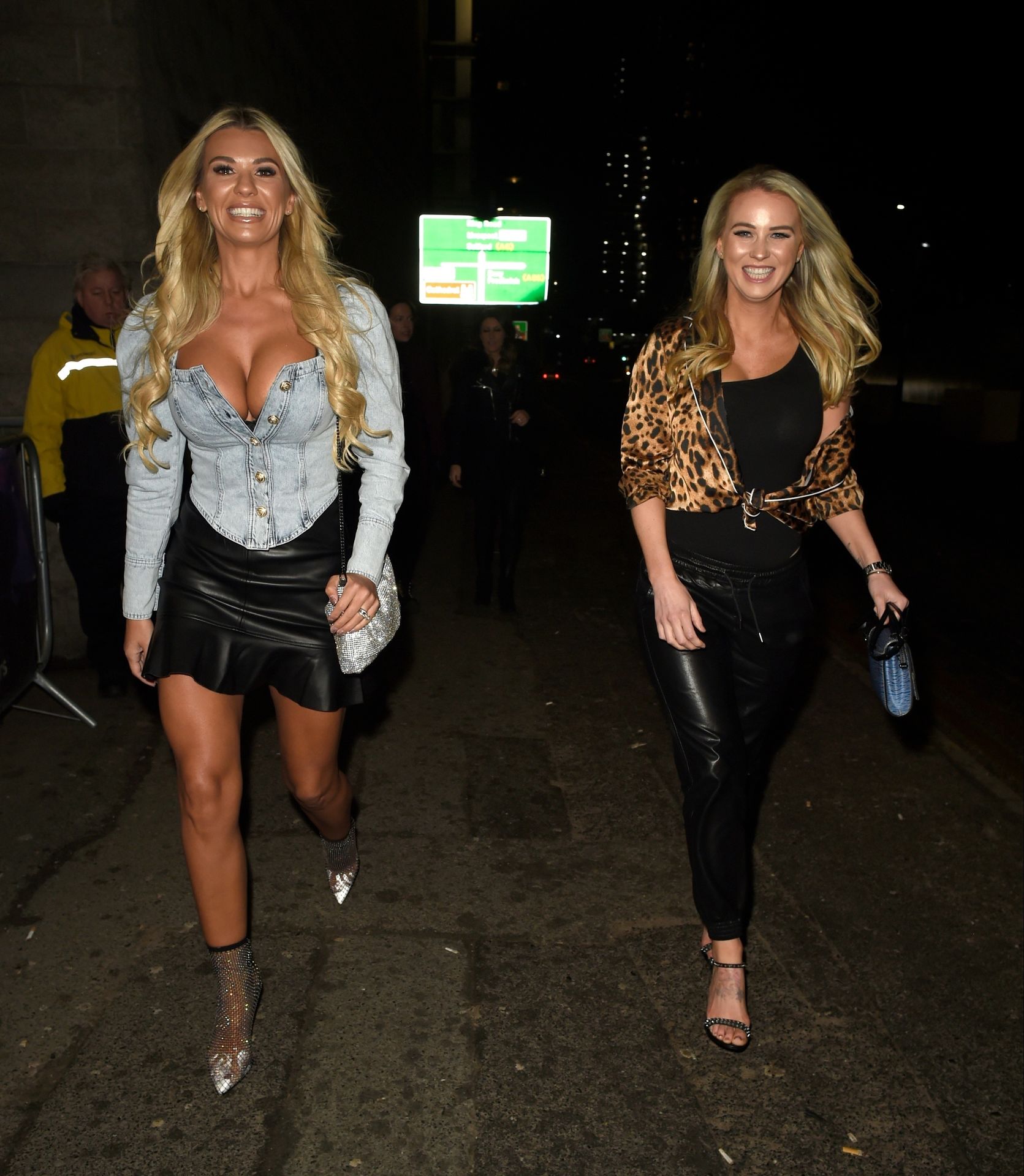 Christine McGuinness arriving at The Manchester Arena to watch The Blast Off Tour