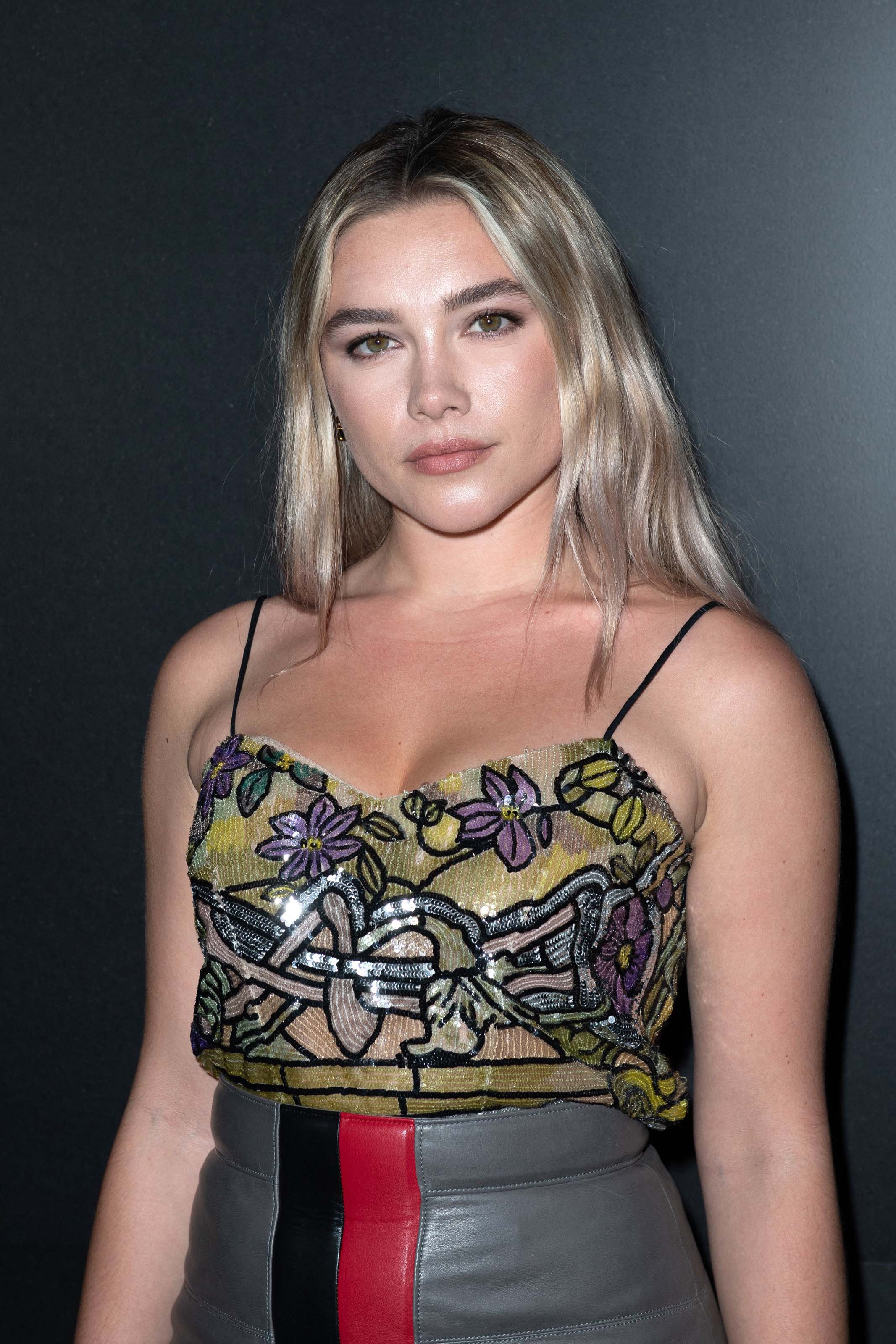 Florence Pugh attends Louis Vuitton show