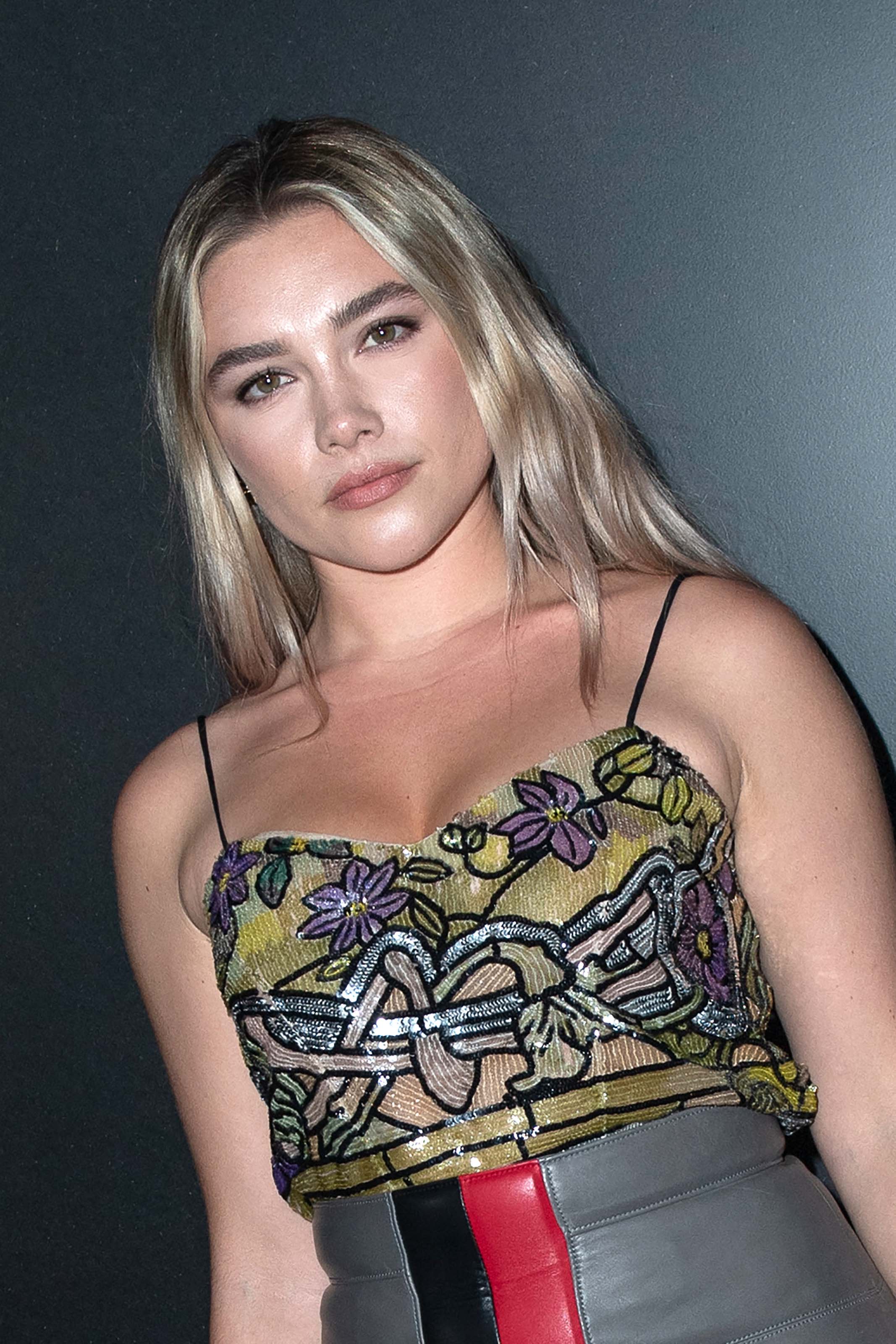 Florence Pugh attends Louis Vuitton show