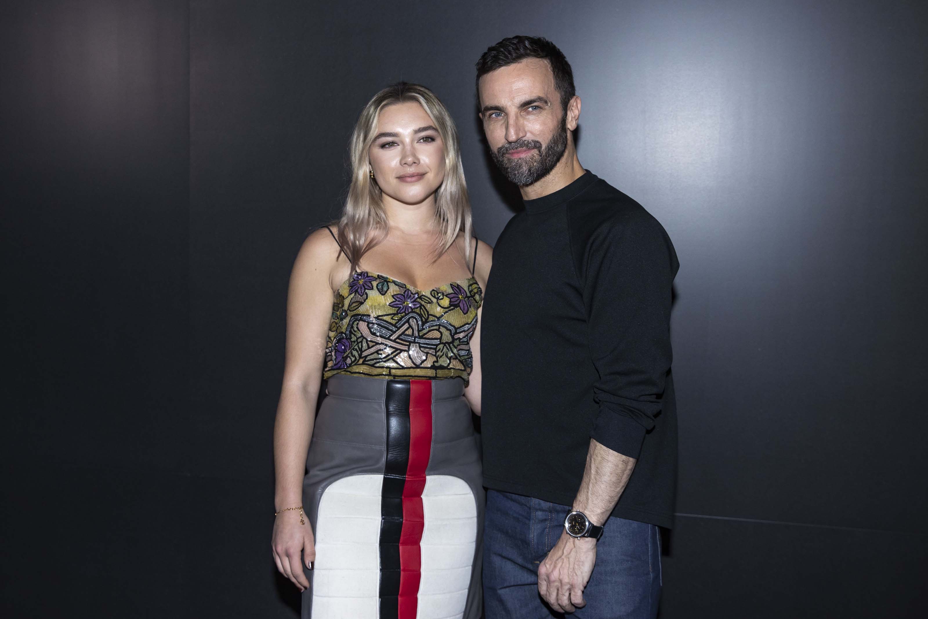 Florence Pugh attends Louis Vuitton show