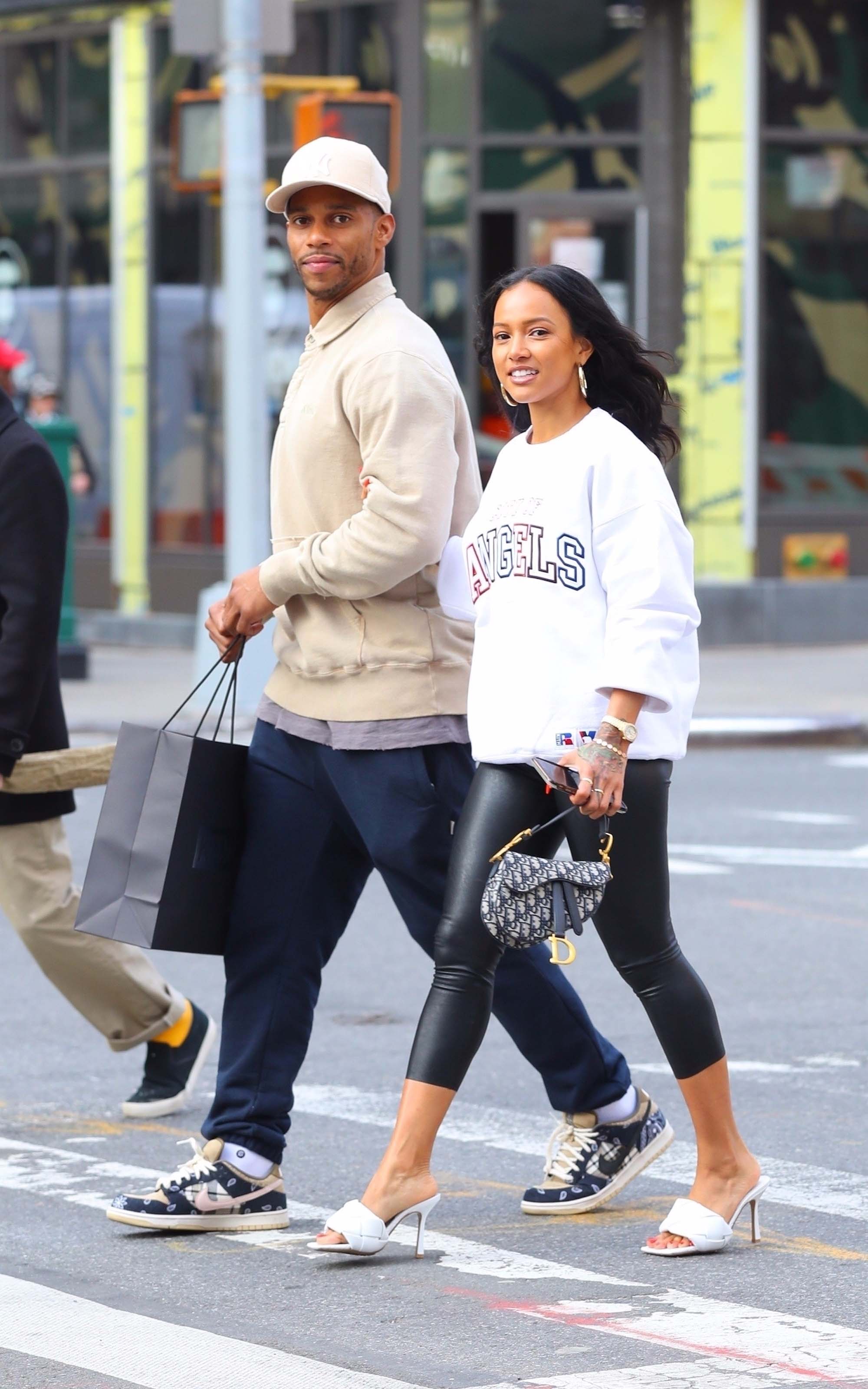 Karrueche Tran after shopping at Kith