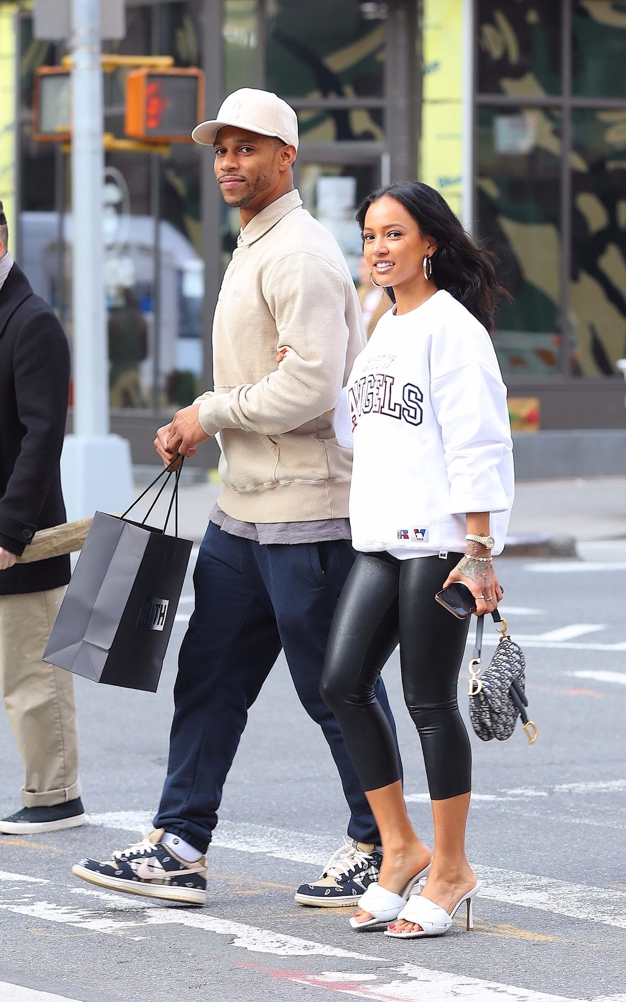 Karrueche Tran after shopping at Kith