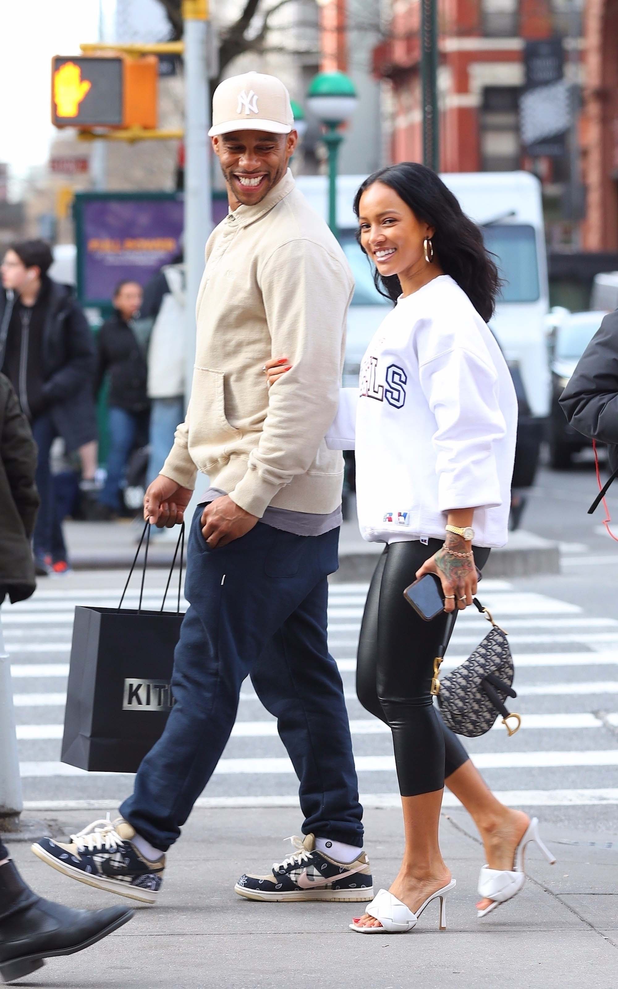 Karrueche Tran after shopping at Kith