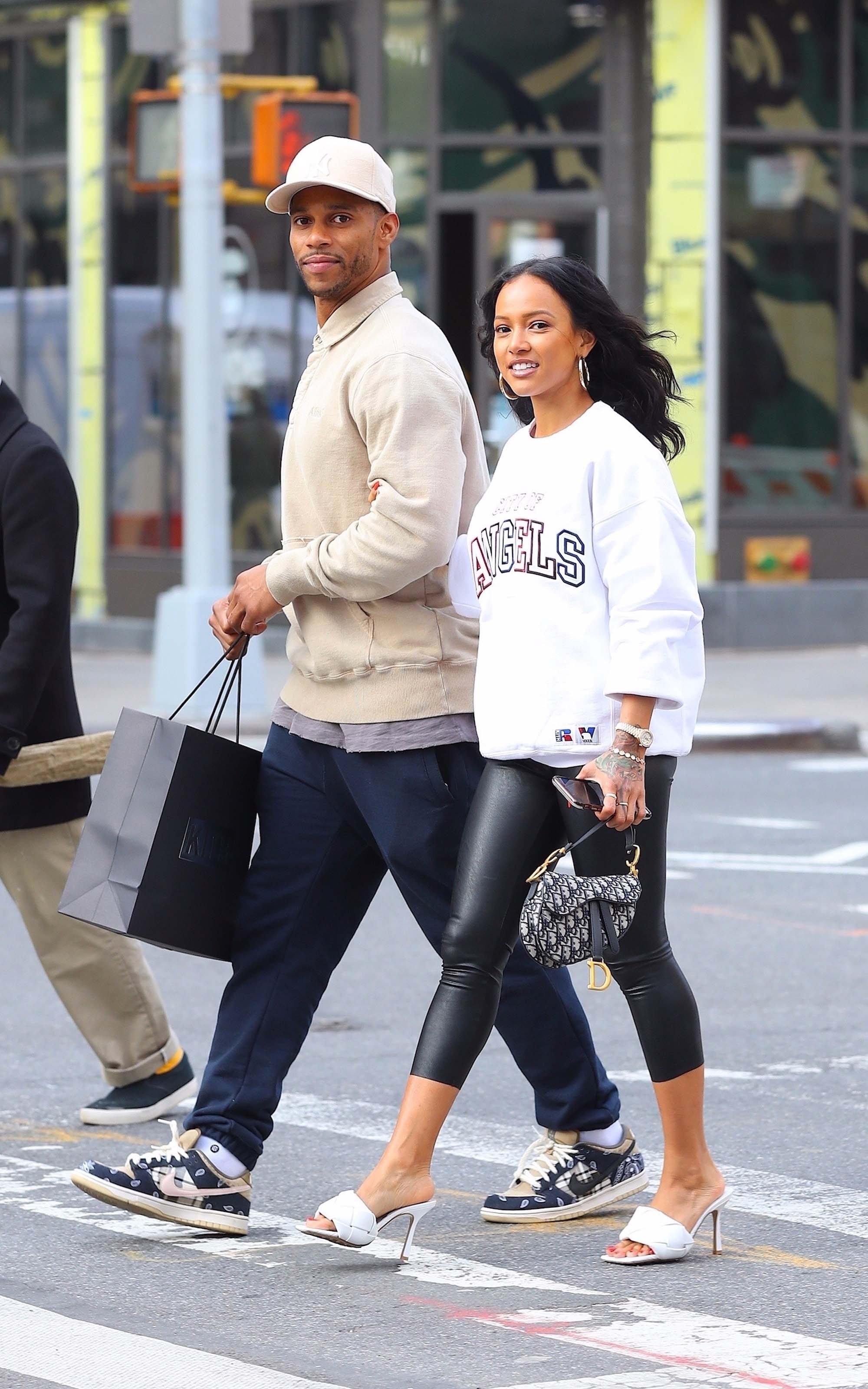 Karrueche Tran after shopping at Kith