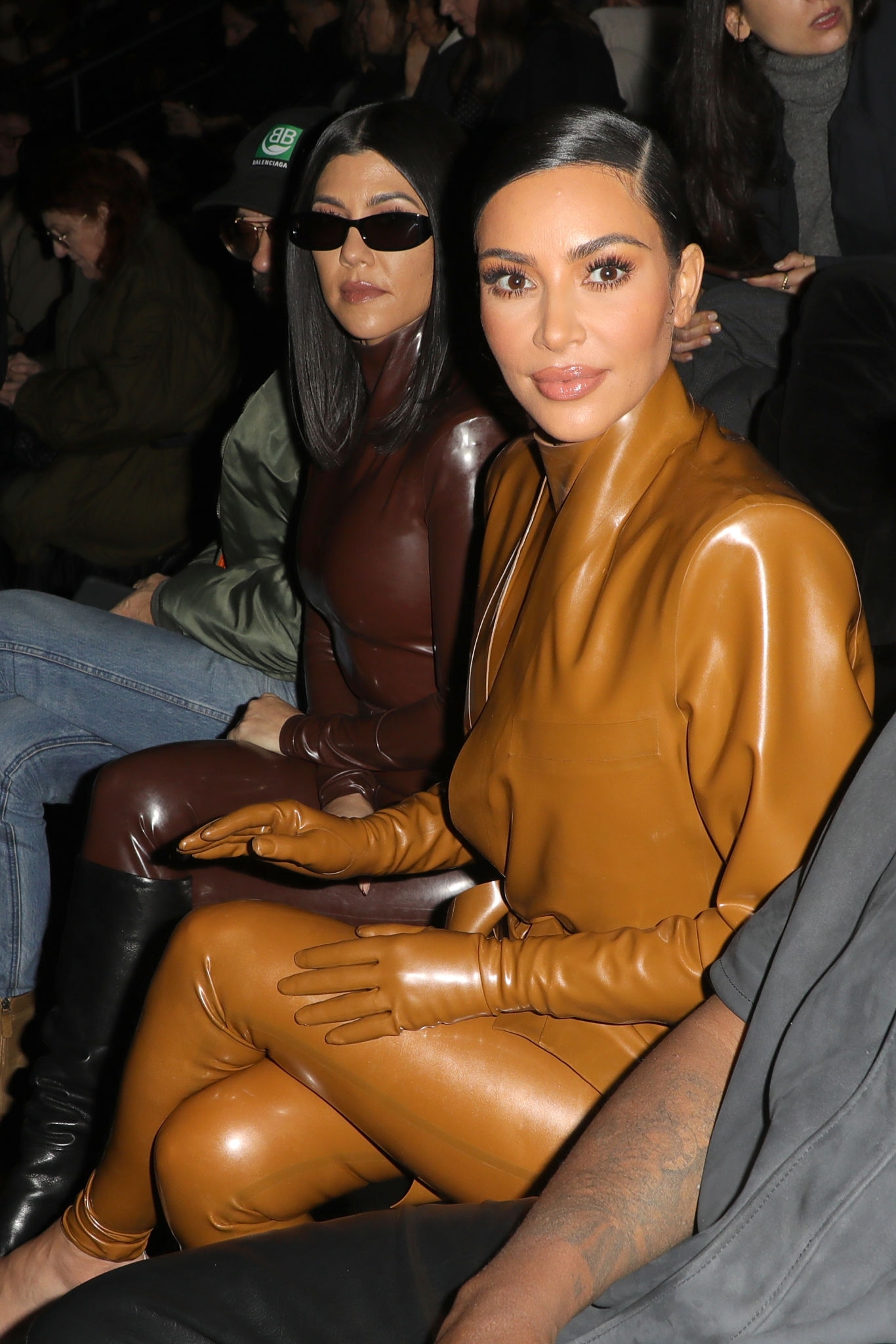 Kim Kardashian & Kourtney Kardashian seen out & about in Paris