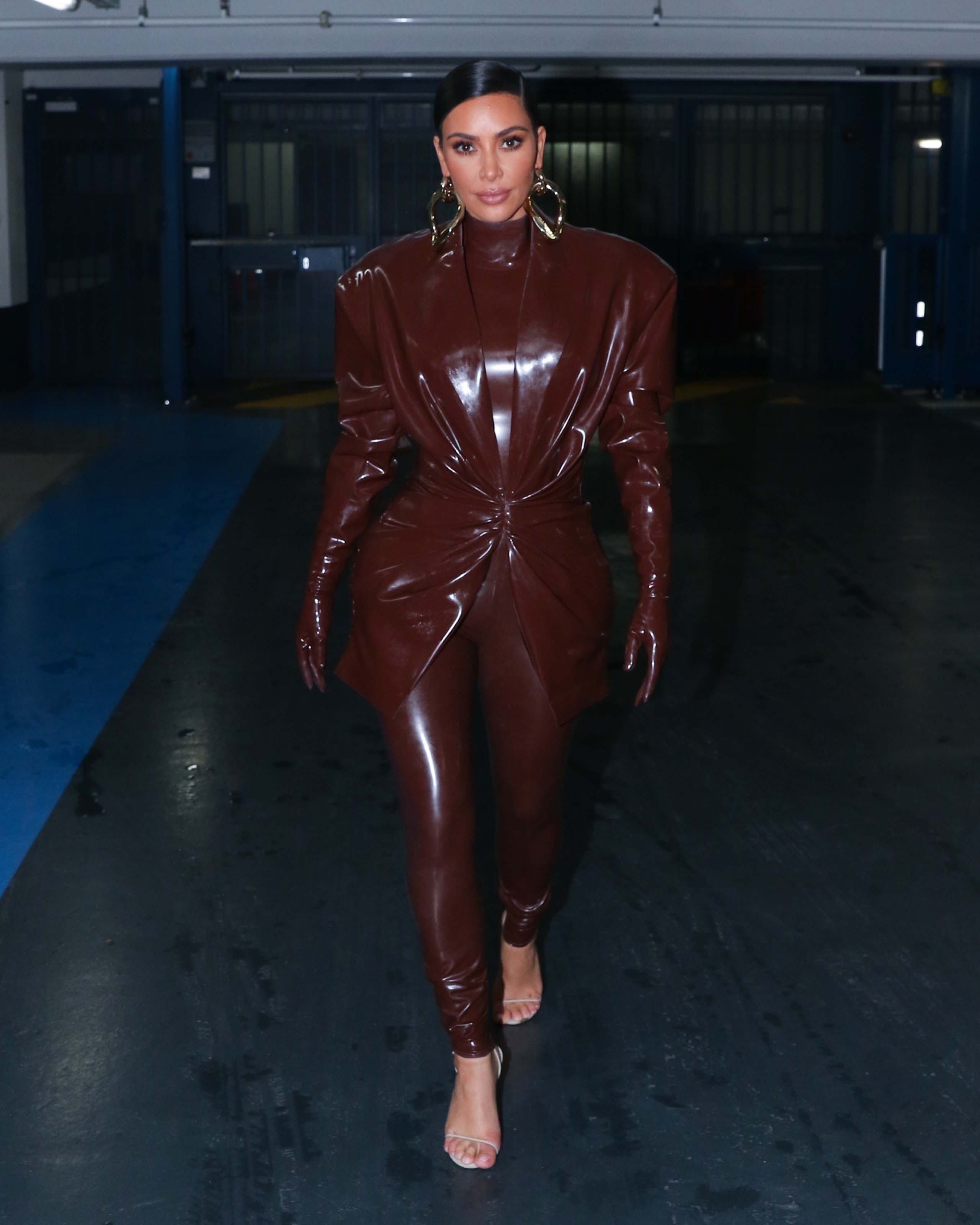 Kim Kardashian seen leaving her hotel in Paris
