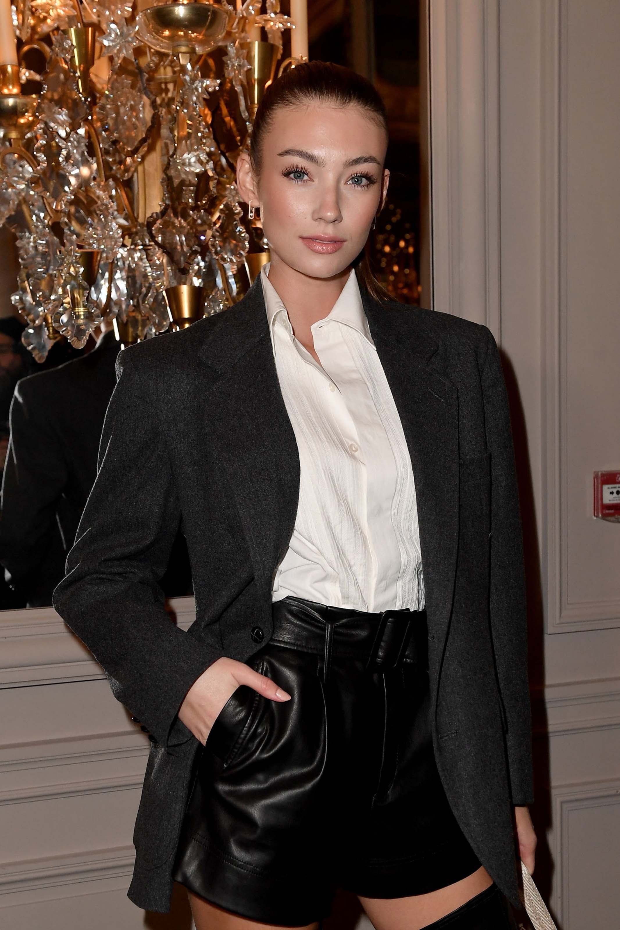 Lorena Rae attends the Monot show as part of the Paris Fashion Week