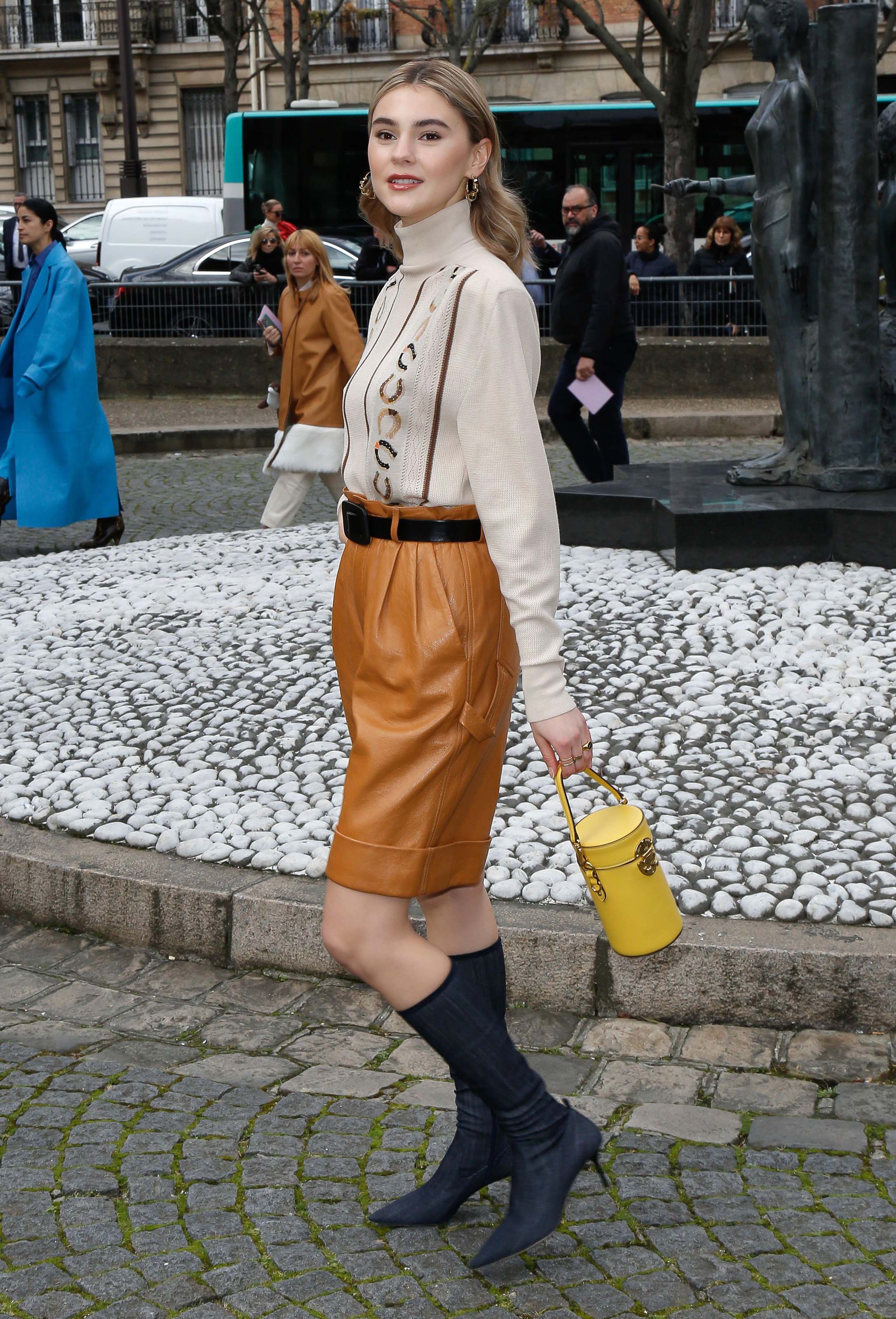 Stefanie Giesinger attends Miu Miu show