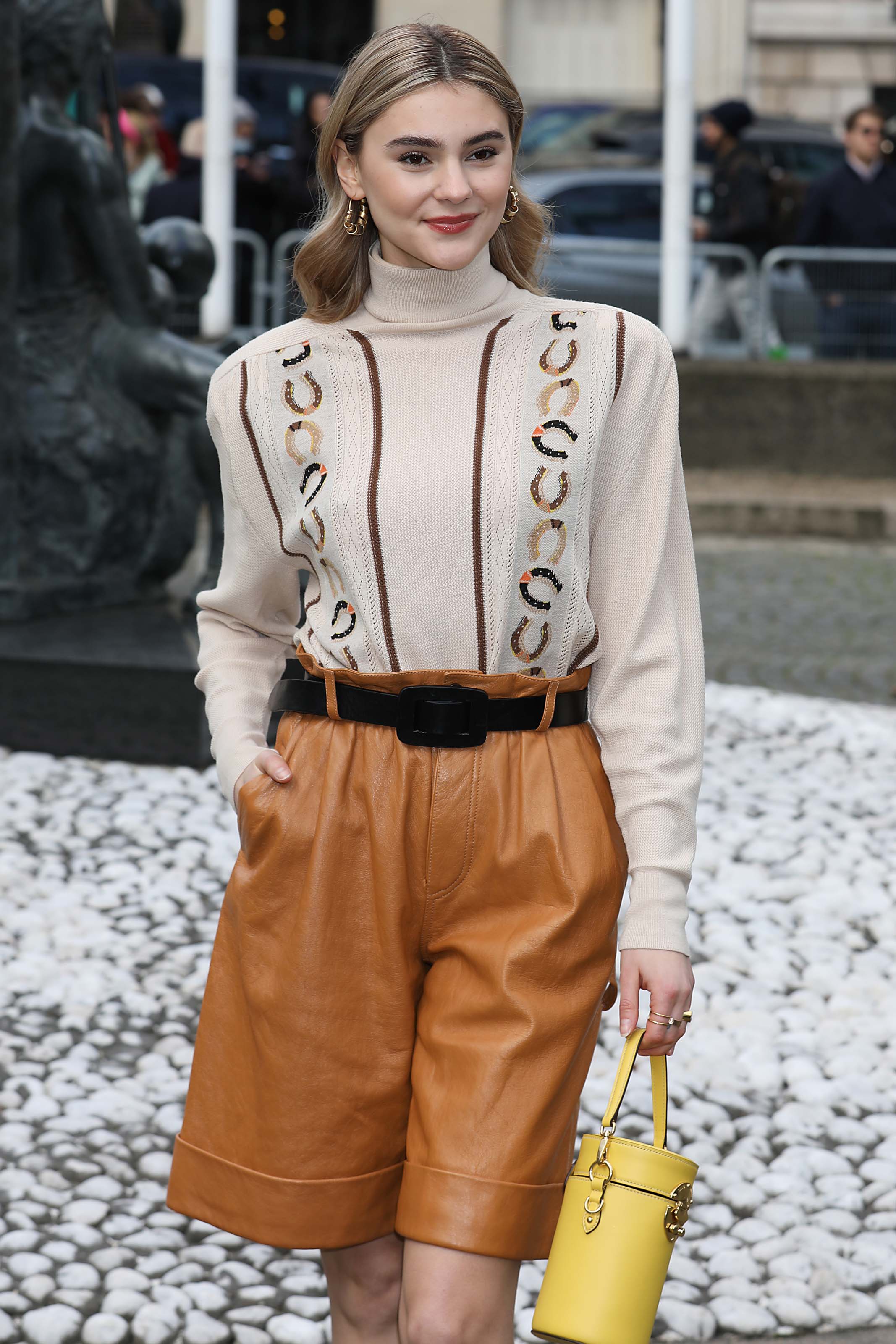 Stefanie Giesinger attends Miu Miu show