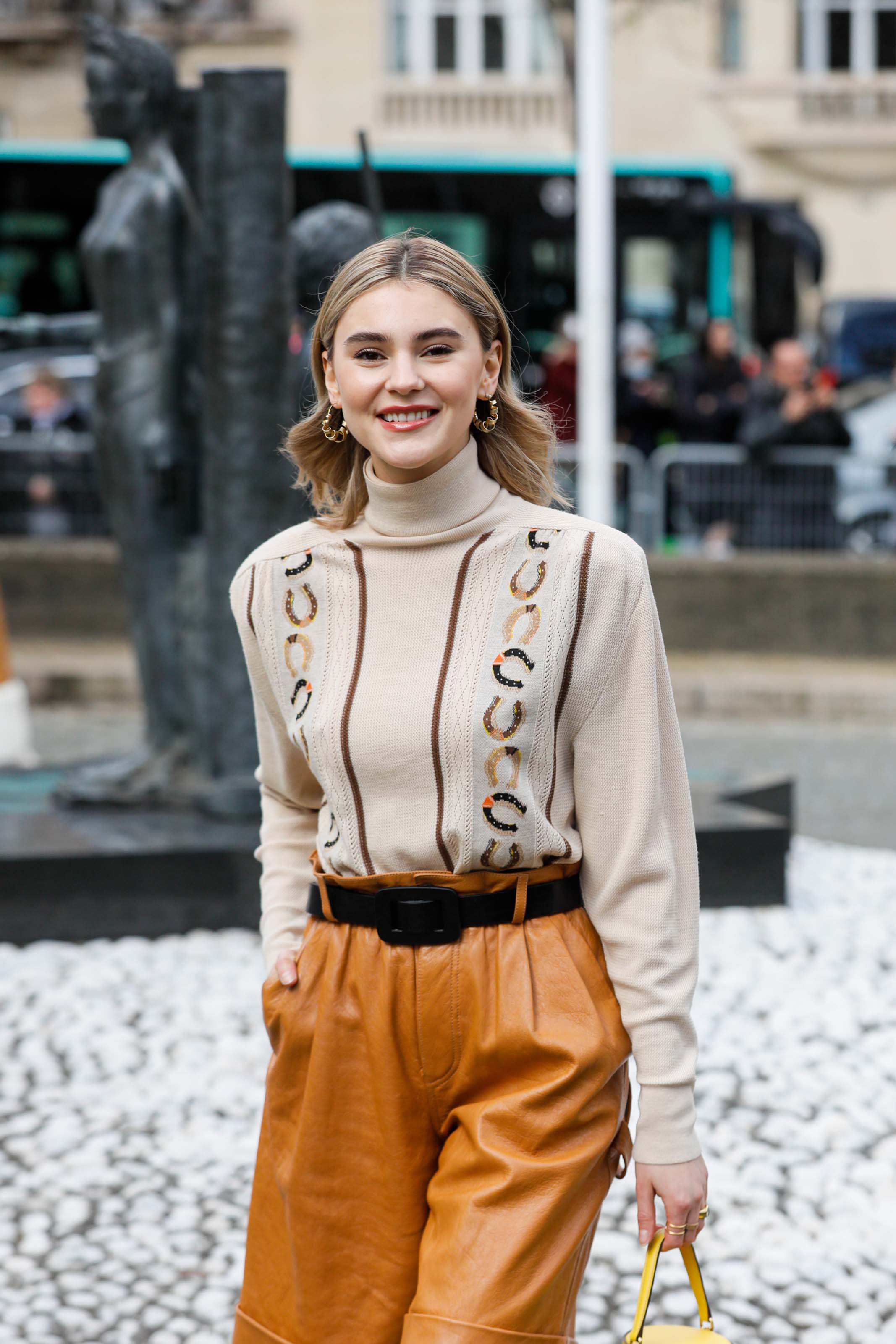 Stefanie Giesinger attends Miu Miu show