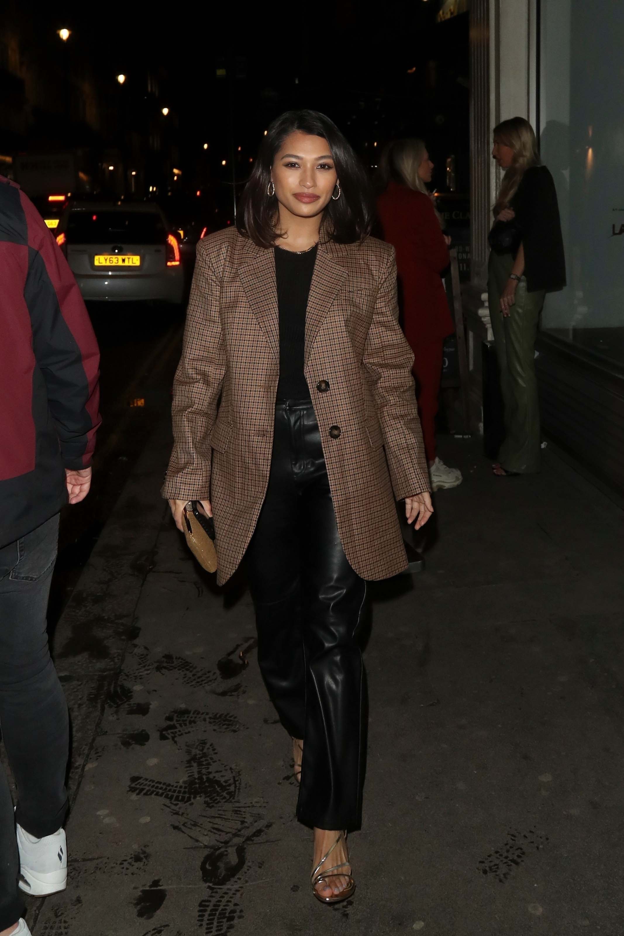 Vanessa White pictured arriving at Mahiki