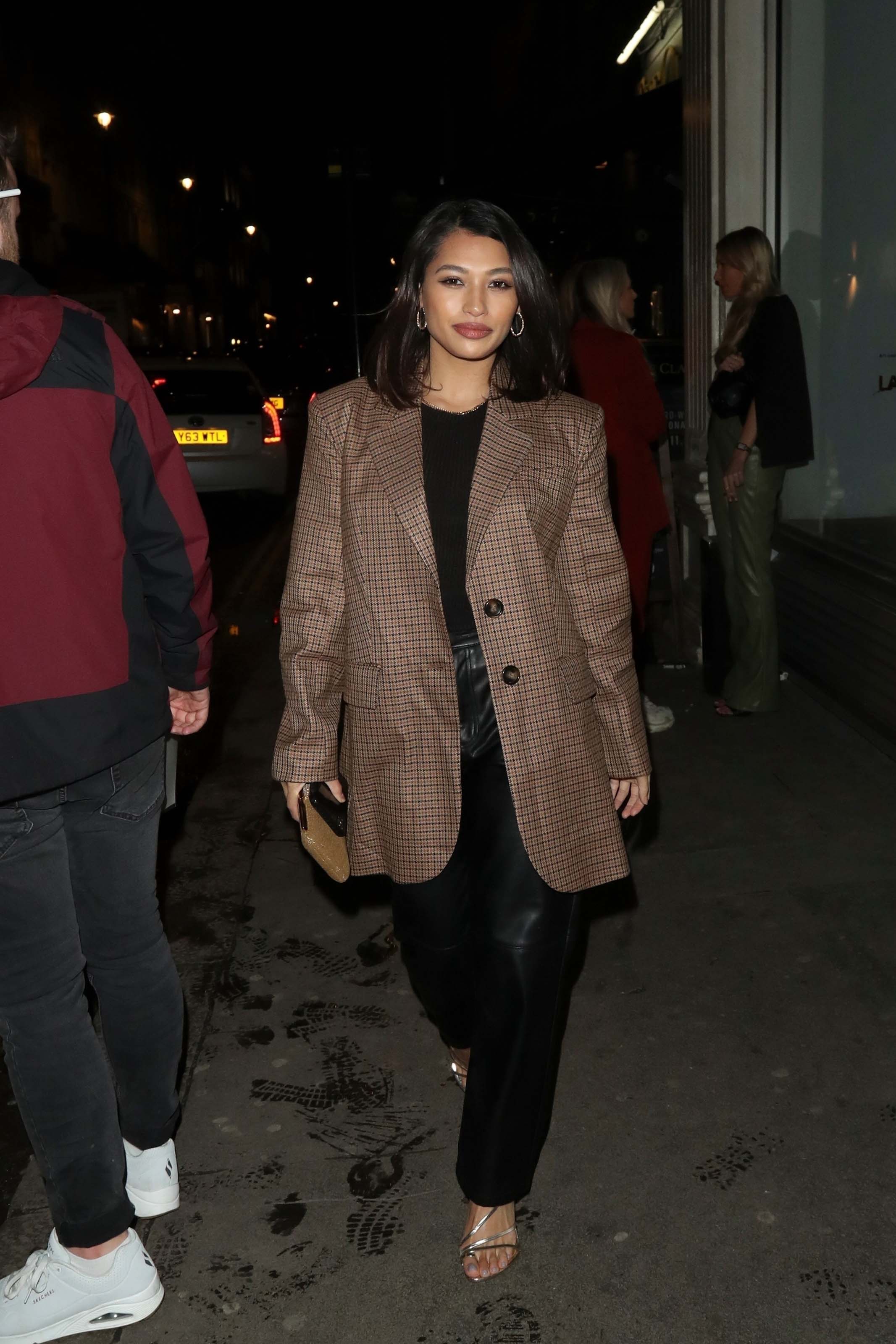 Vanessa White pictured arriving at Mahiki