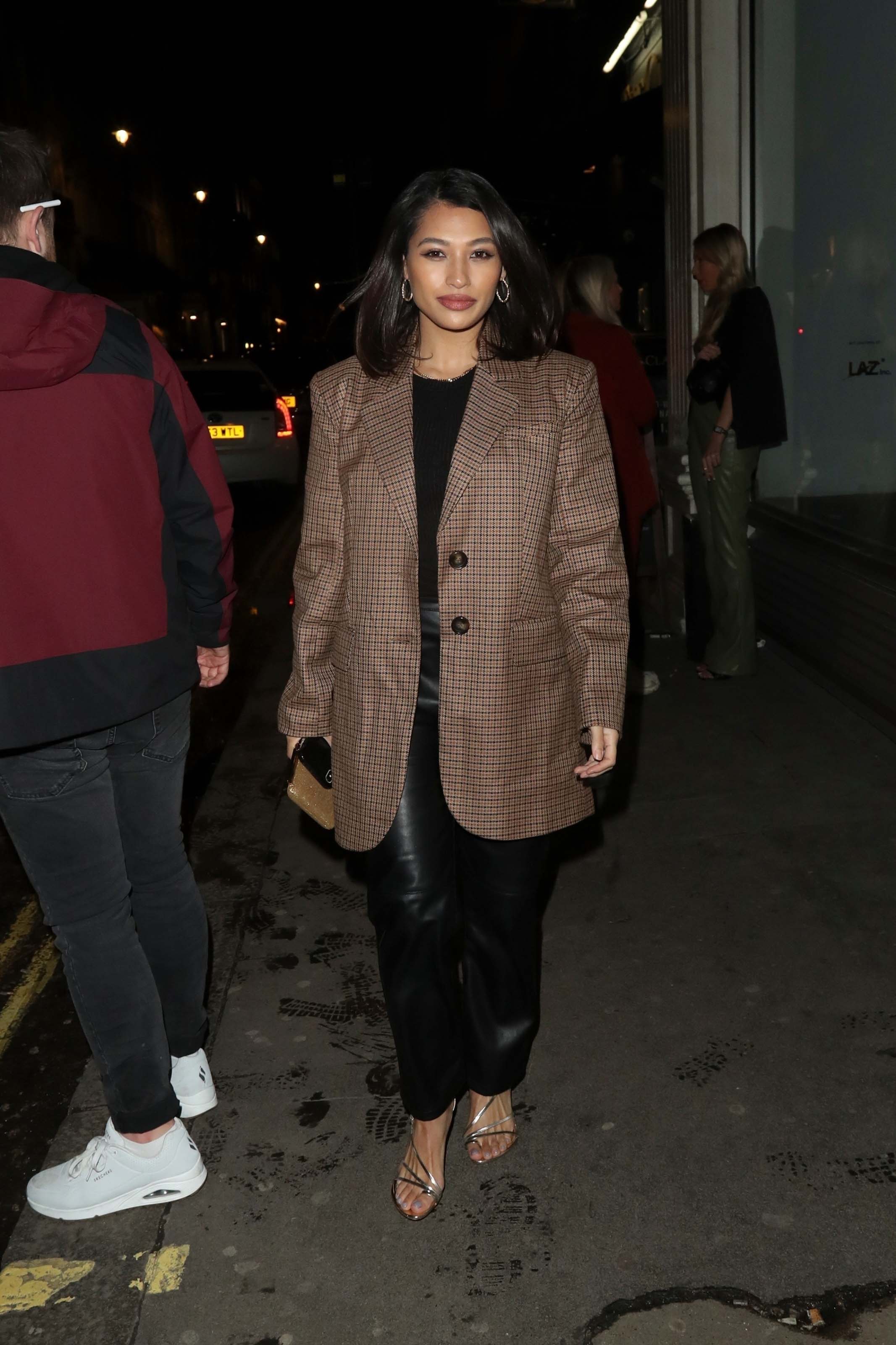 Vanessa White pictured arriving at Mahiki