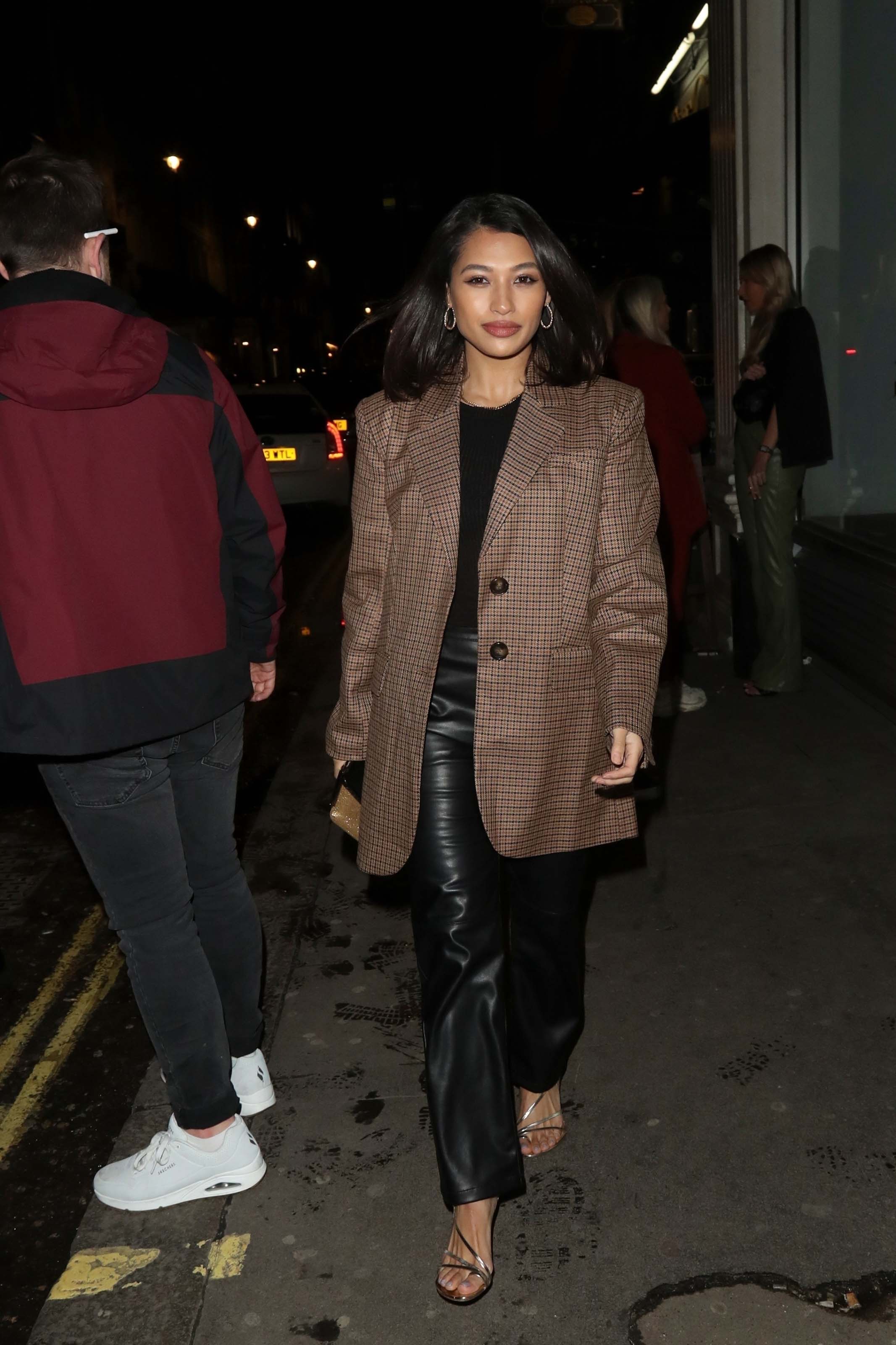 Vanessa White pictured arriving at Mahiki