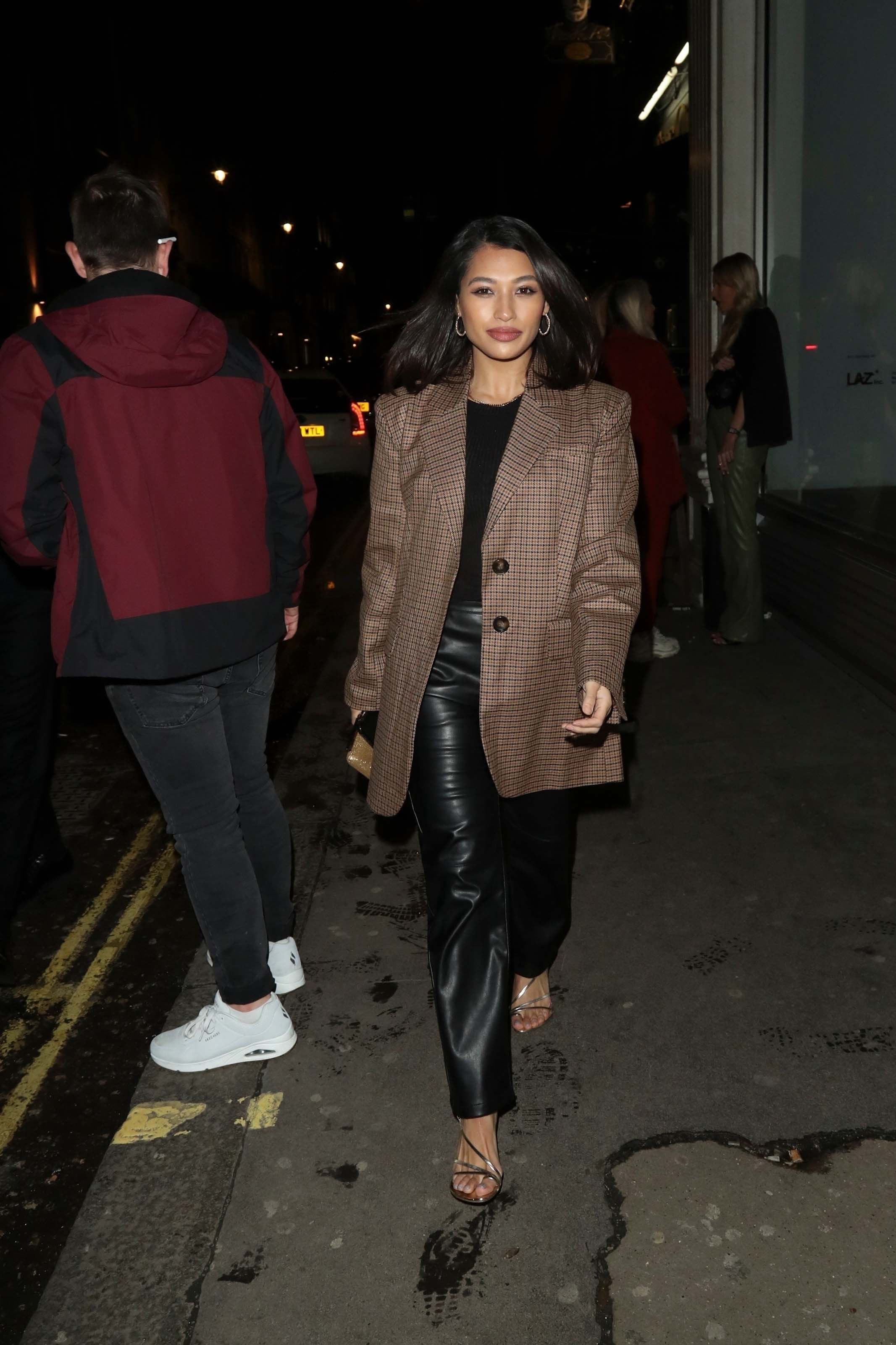 Vanessa White pictured arriving at Mahiki