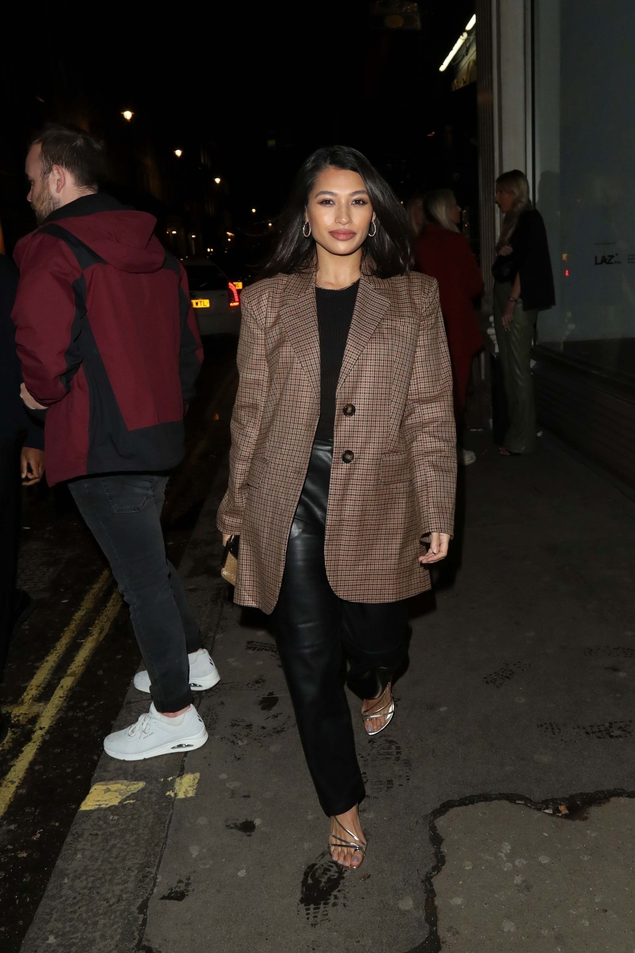 Vanessa White pictured arriving at Mahiki