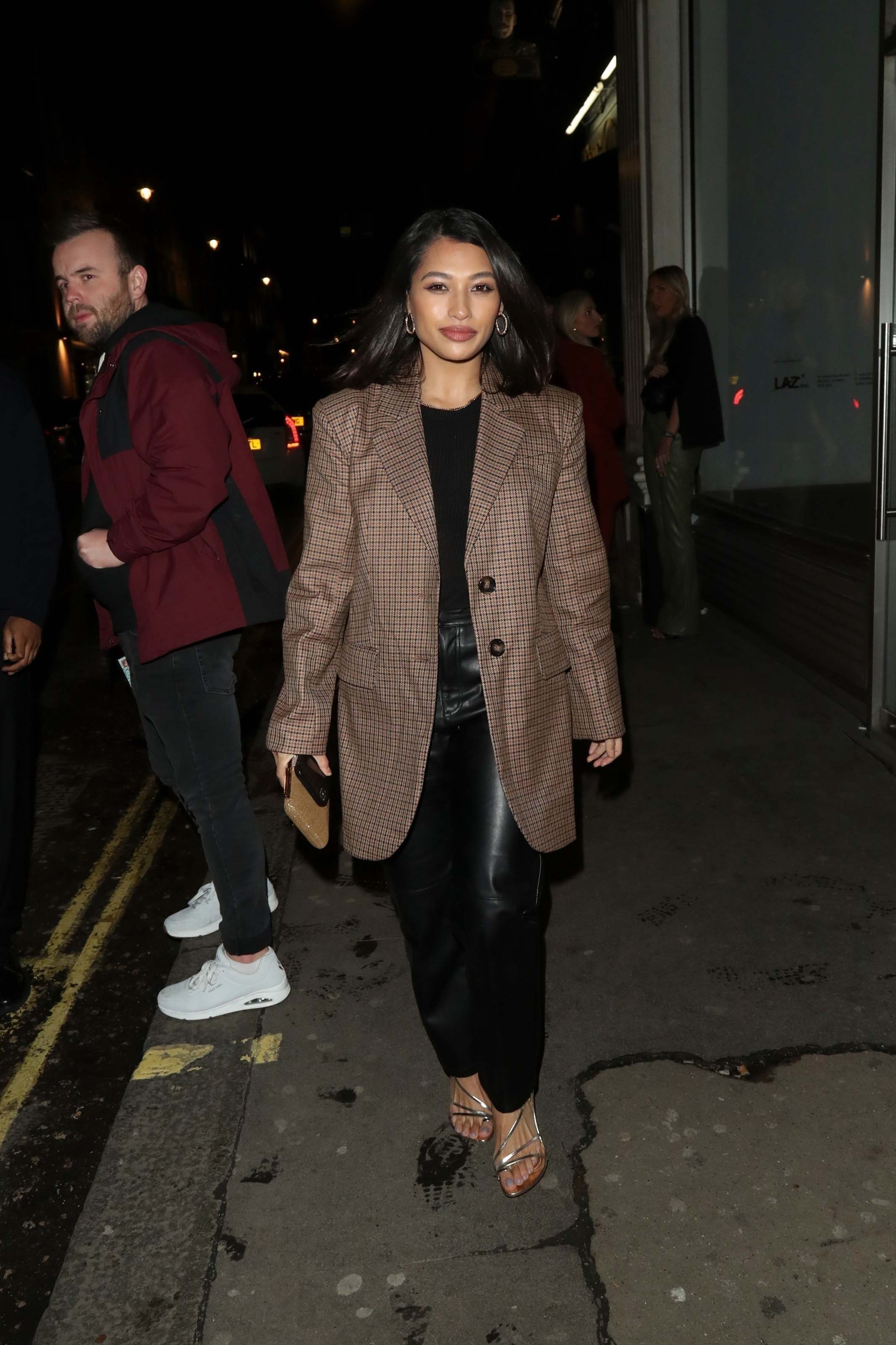 Vanessa White pictured arriving at Mahiki