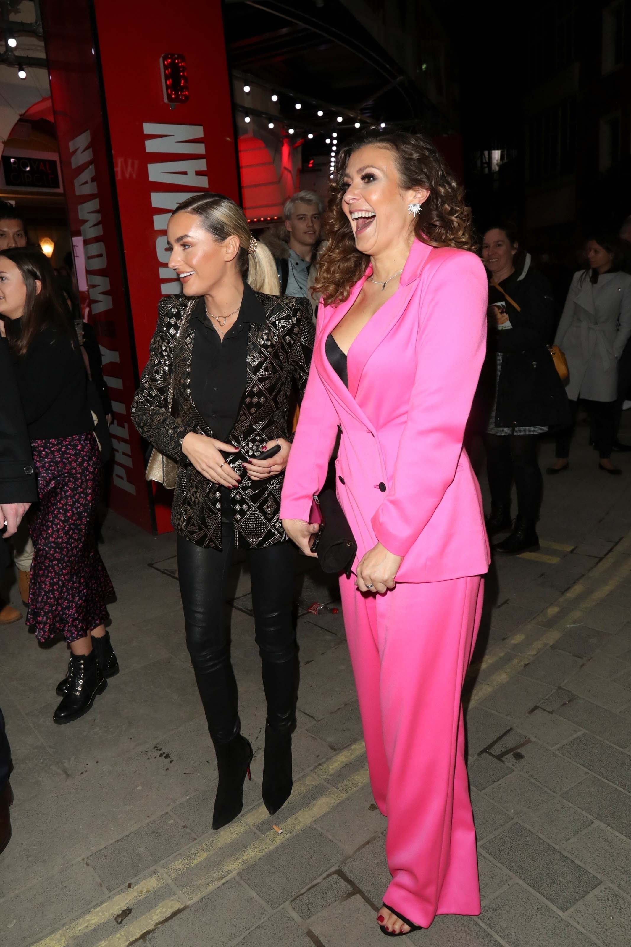 Amber Davies at Press Night for Pretty Woman