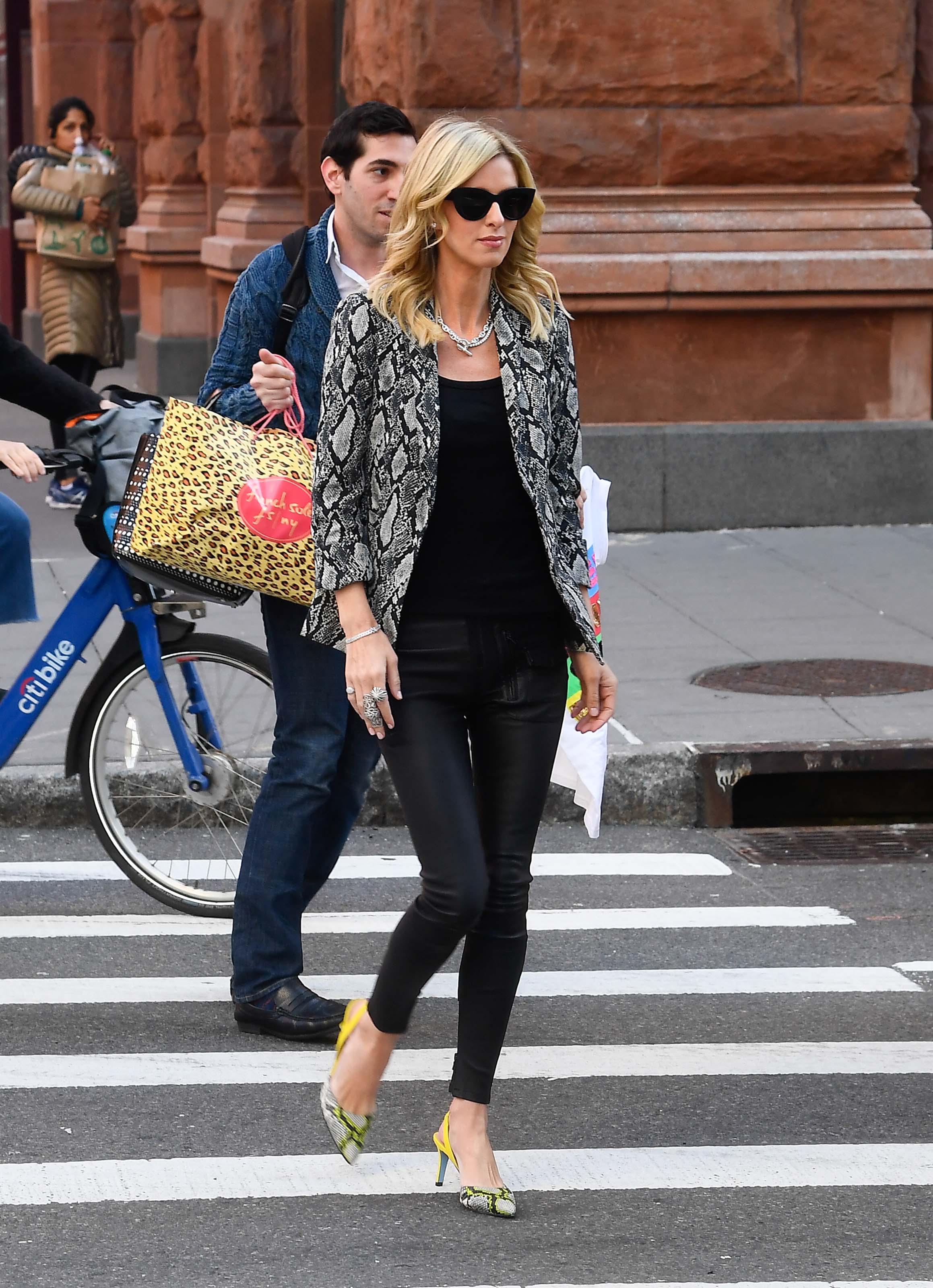 Nicky Hilton Rothschild at AOL building