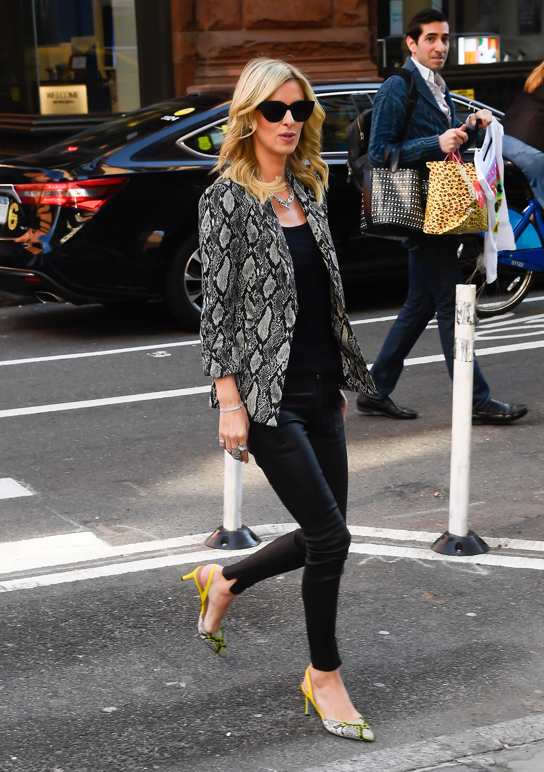 Nicky Hilton Rothschild at AOL building