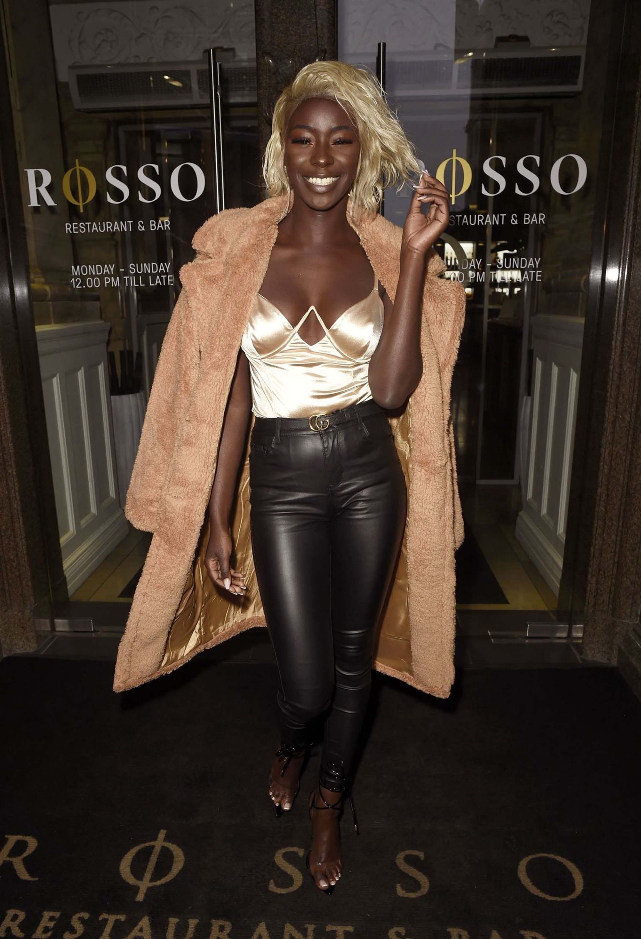 Priscilla Anyabu was seen heading to Rosso Restaurant