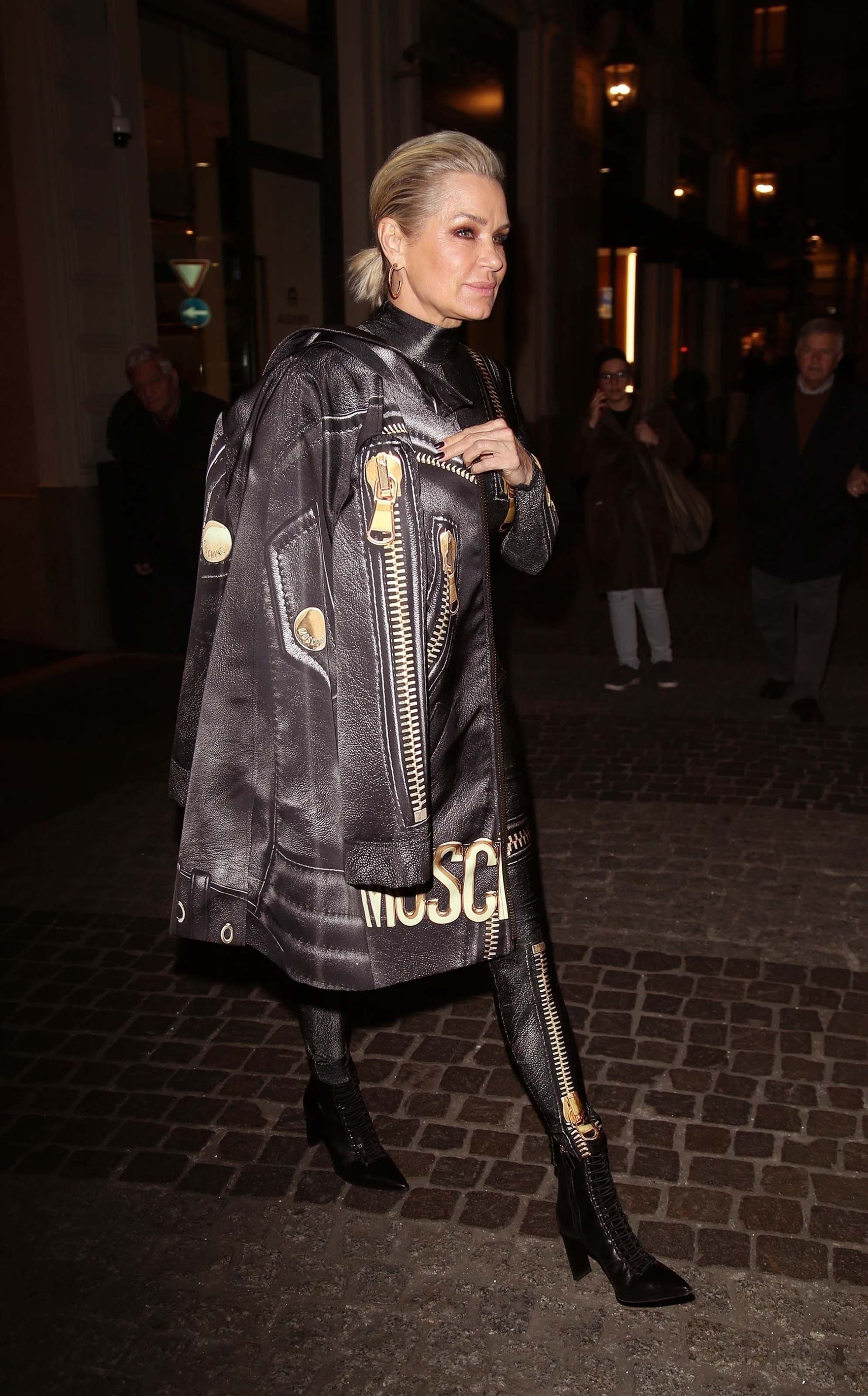 Yolanda Hadid at her hotel in Milan