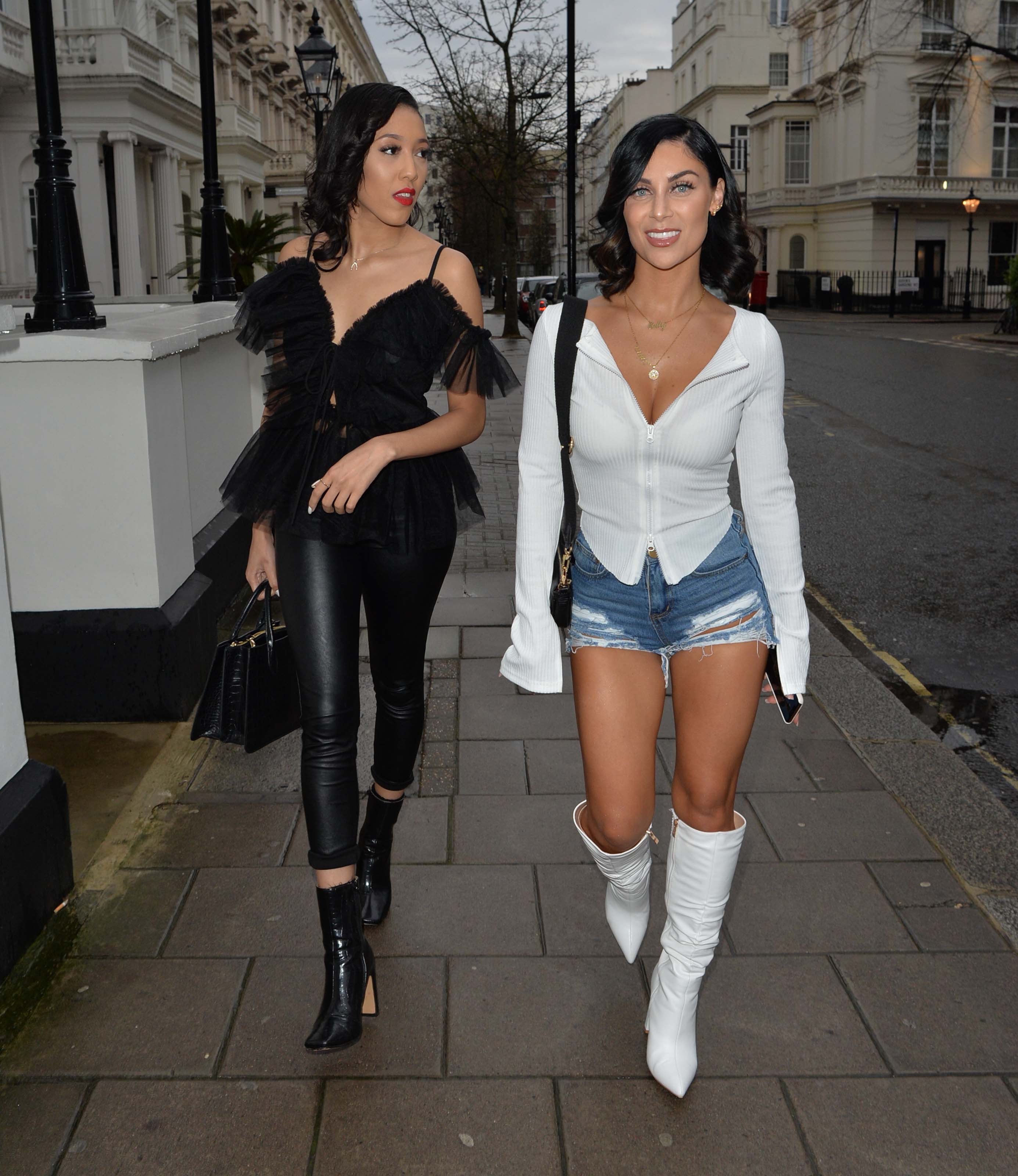 Cally Jane Beech seen arriving at the Hangout event