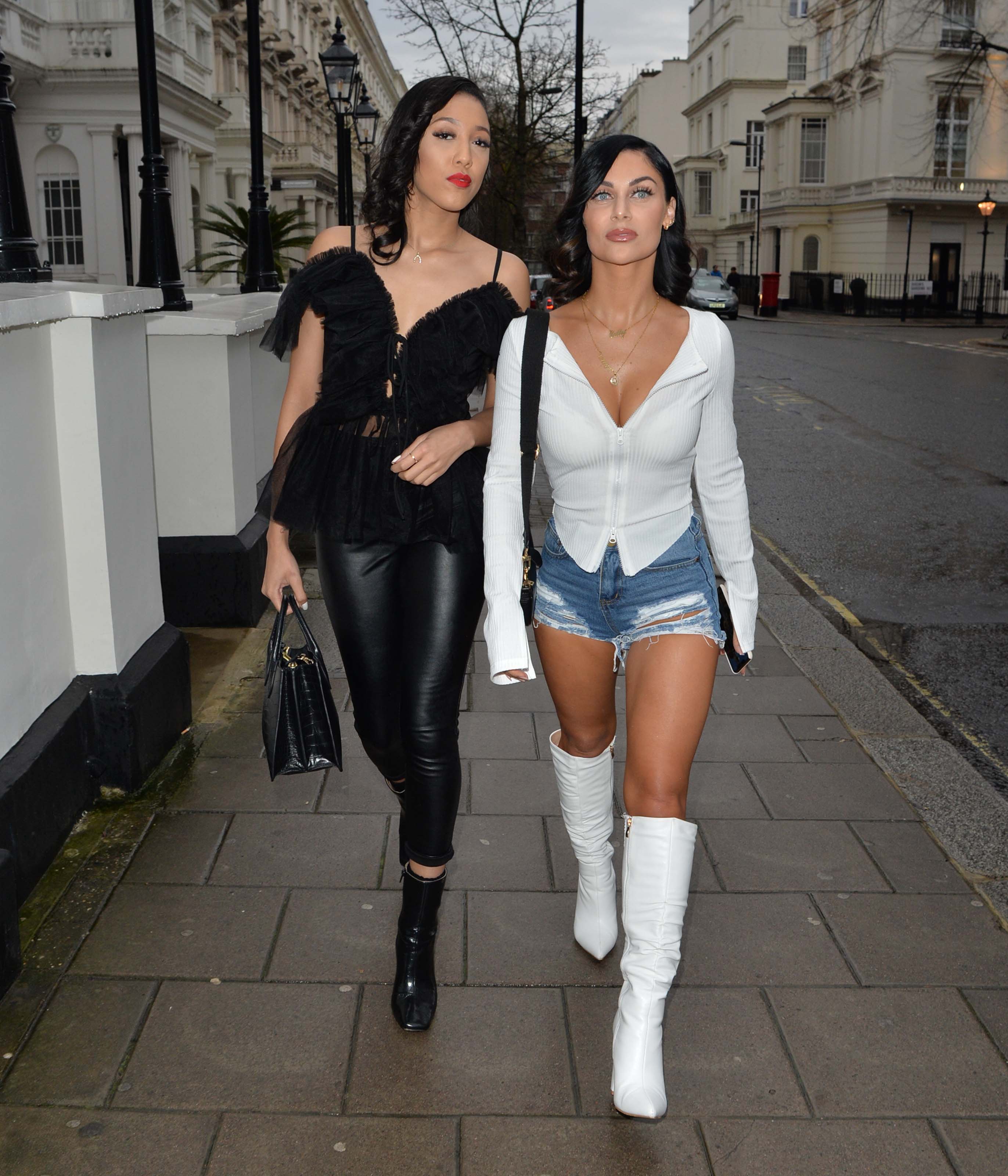 Cally Jane Beech seen arriving at the Hangout event