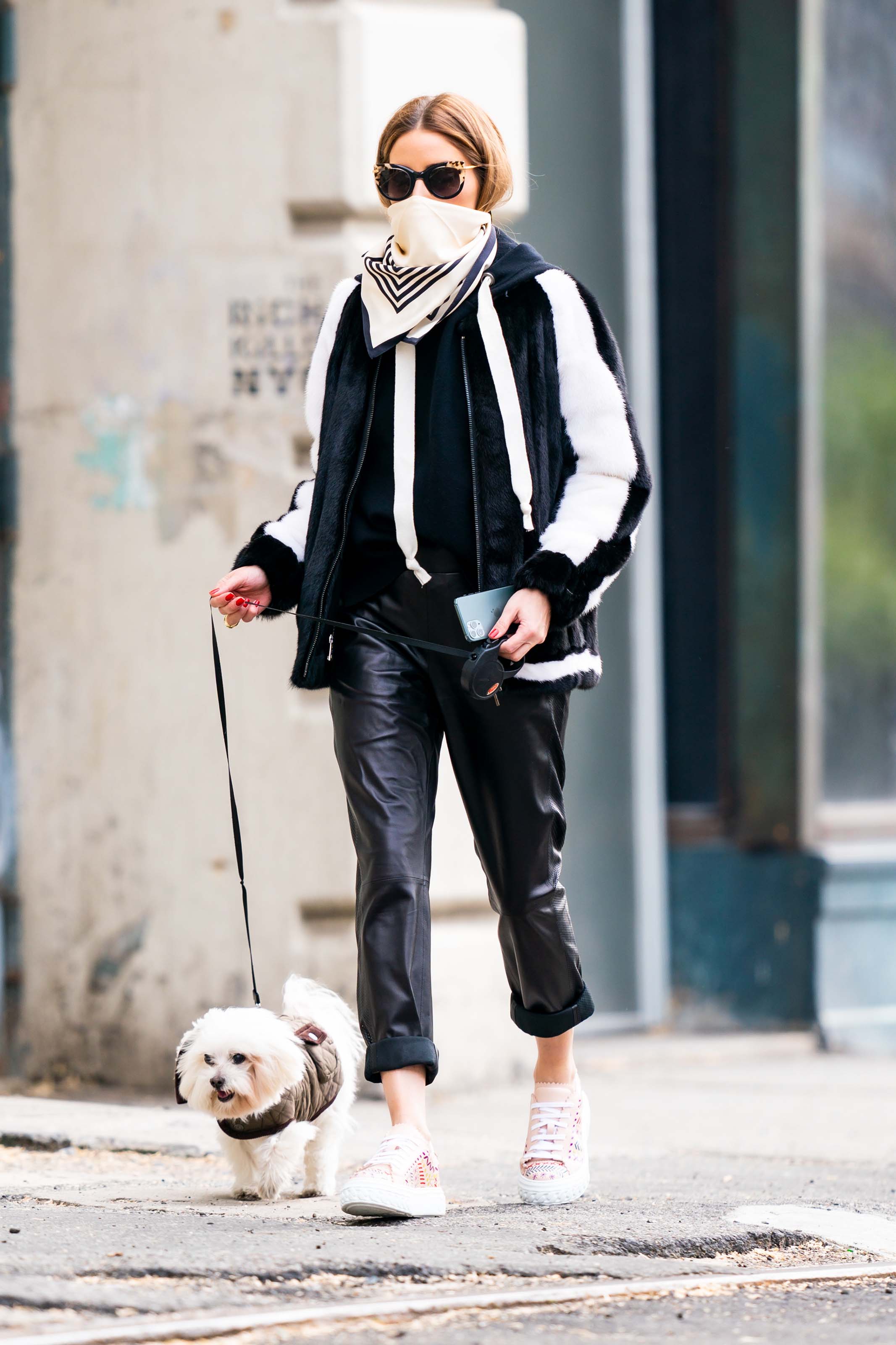 Olivia Palermo out for a walk in NYC