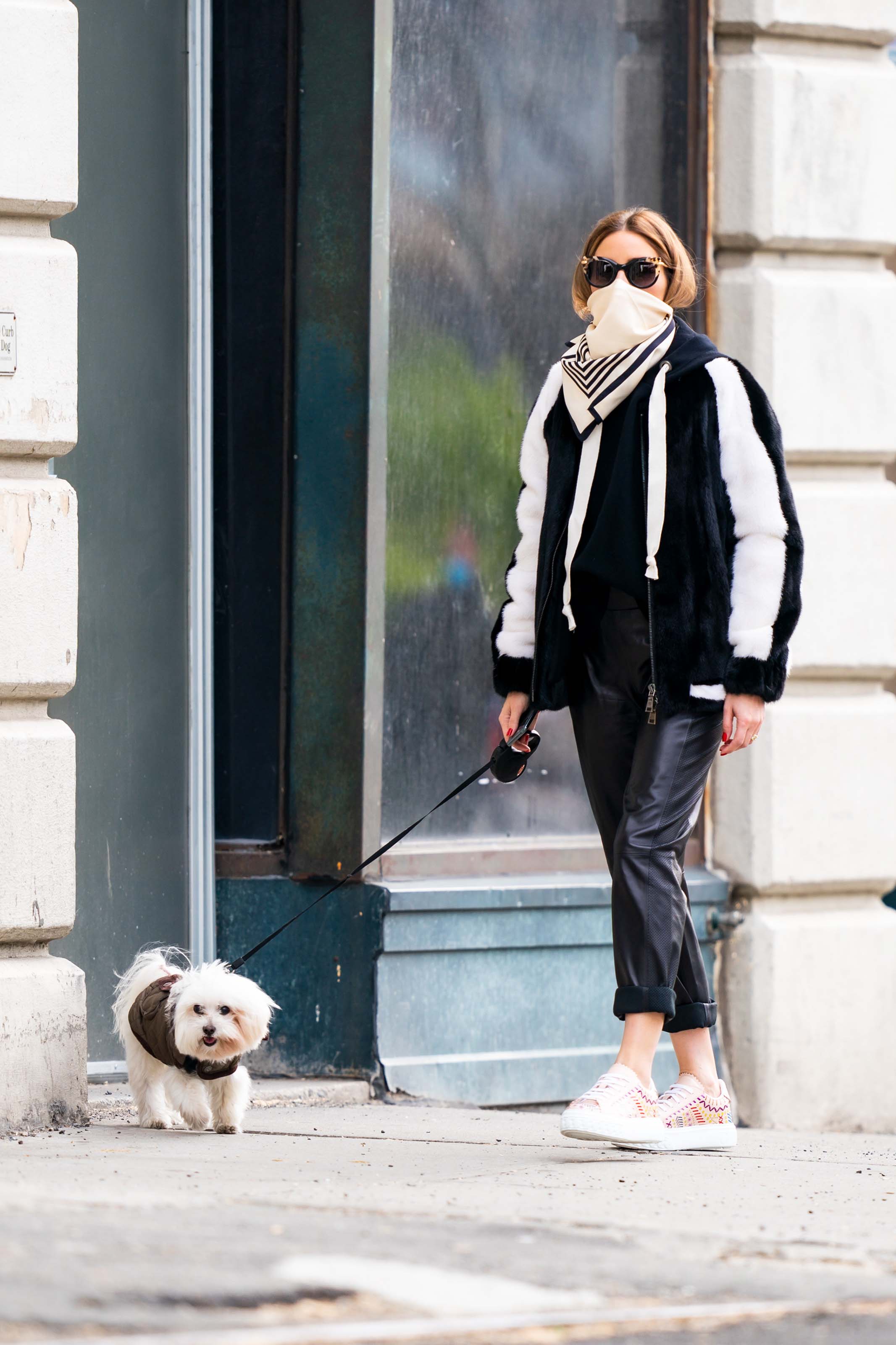 Olivia Palermo out for a walk in NYC