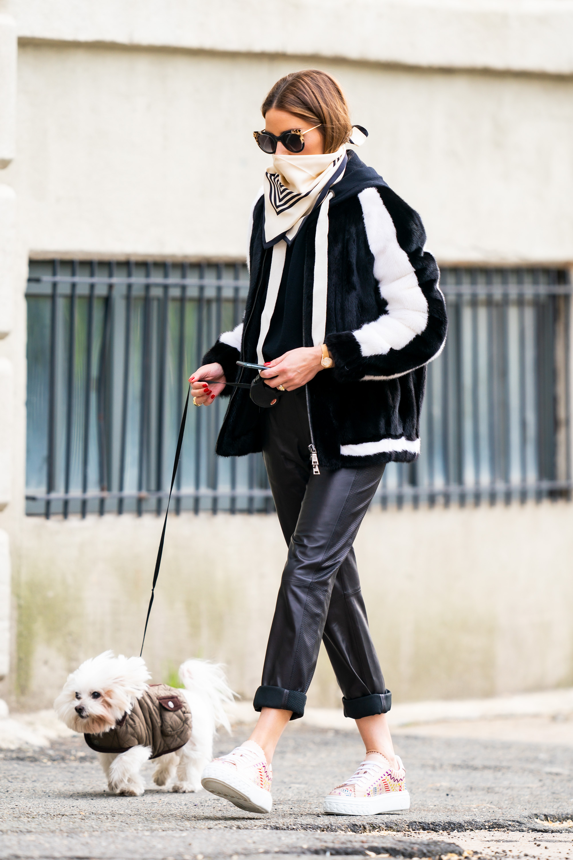 Olivia Palermo out for a walk in NYC