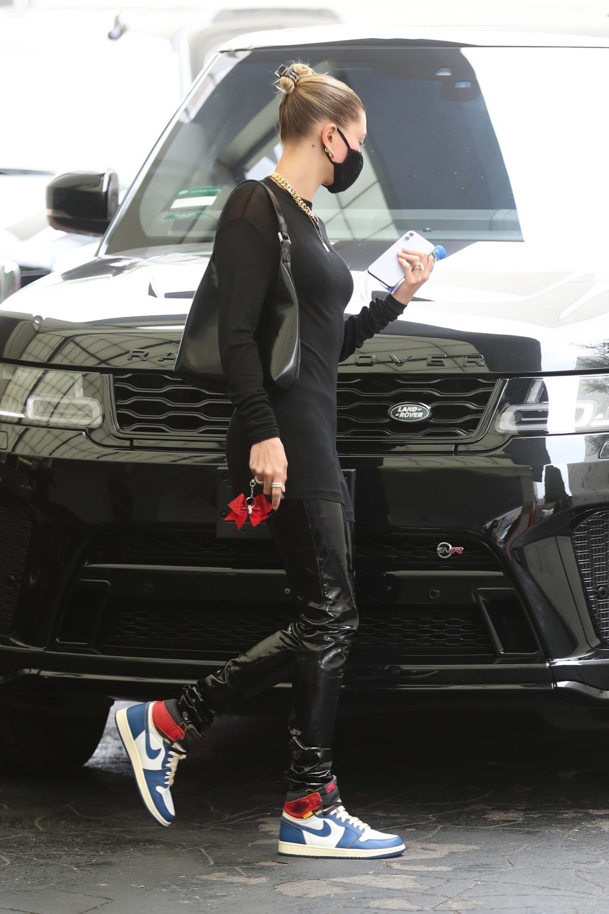 Hailey Bieber makes a stop at a dermatologist office