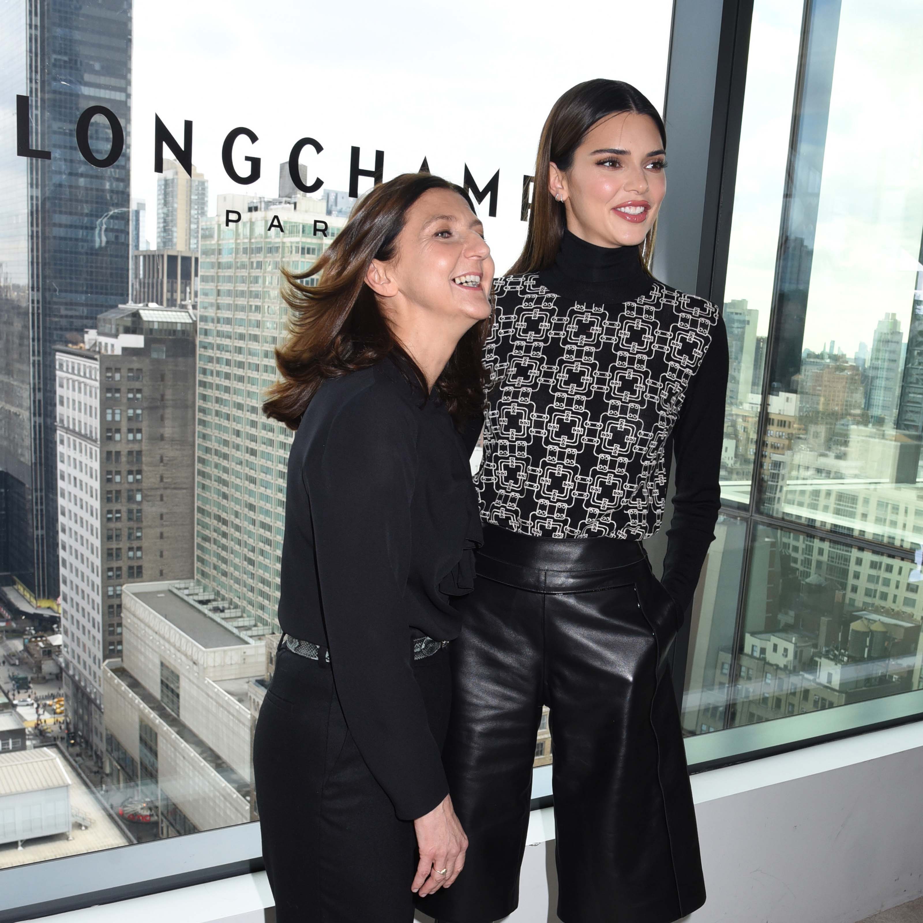 Kendall Jenner attends the LONGCHAMP Fall/Winter 2020 Runway Show