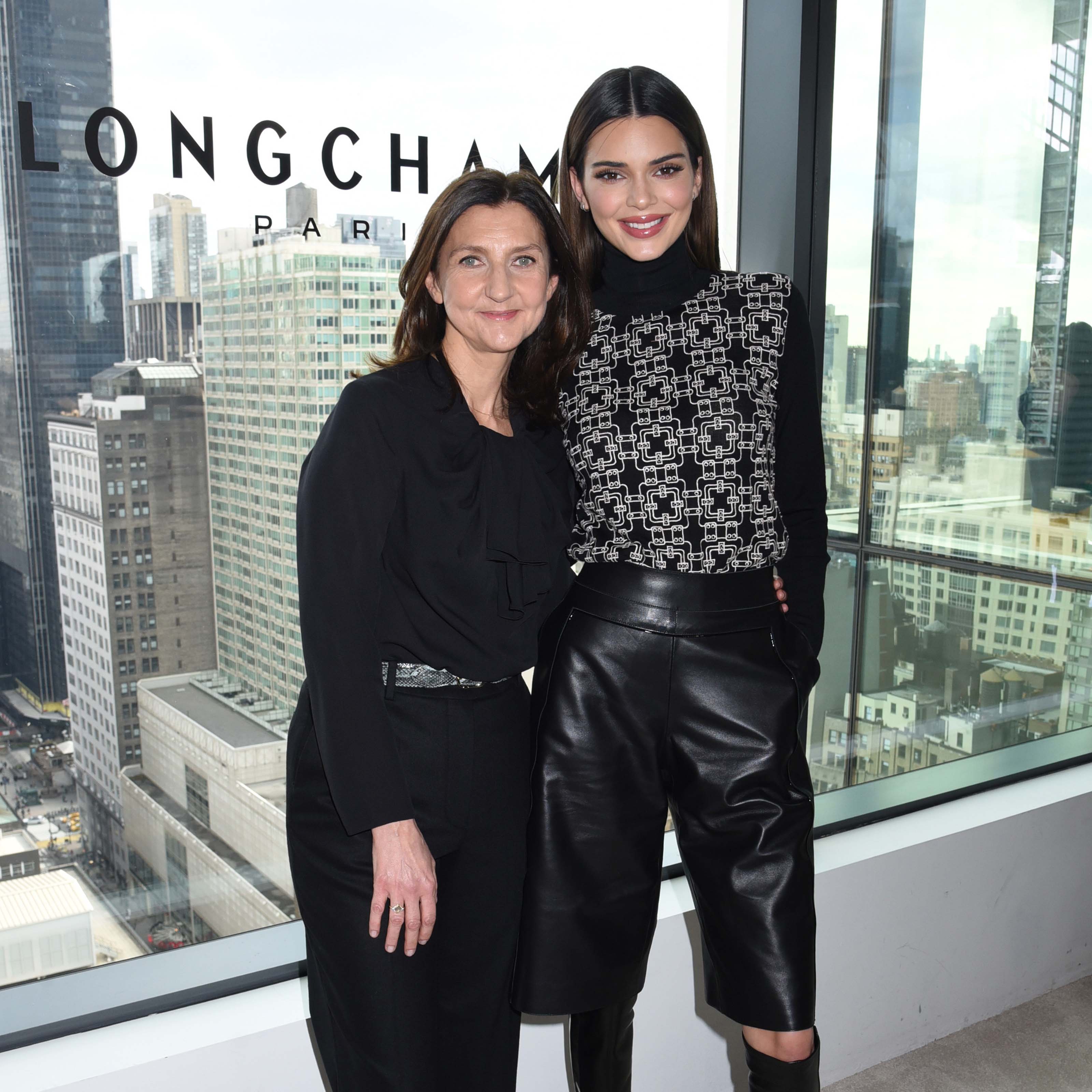 Kendall Jenner attends the LONGCHAMP Fall/Winter 2020 Runway Show