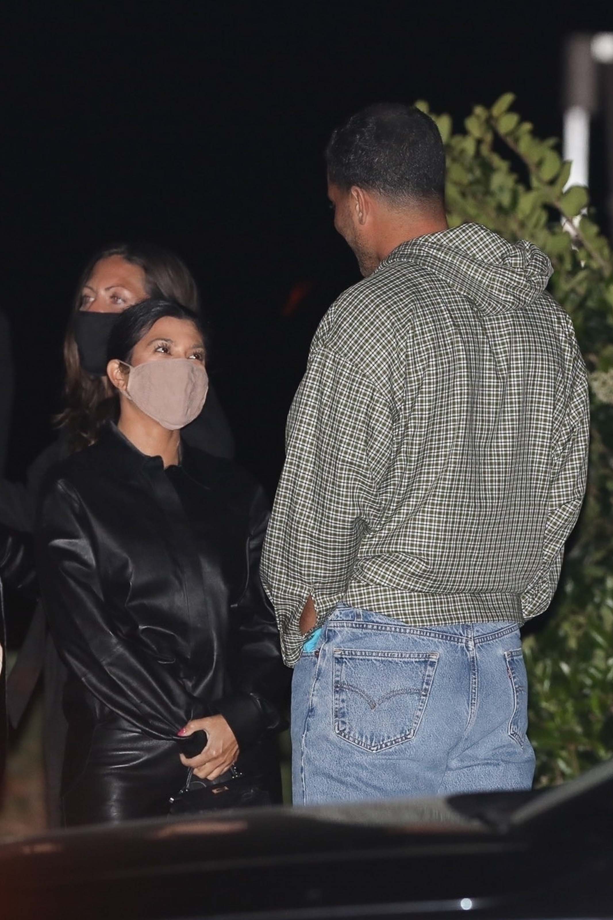 Kourtney Kardashian seen exiting Nobu after having dinner