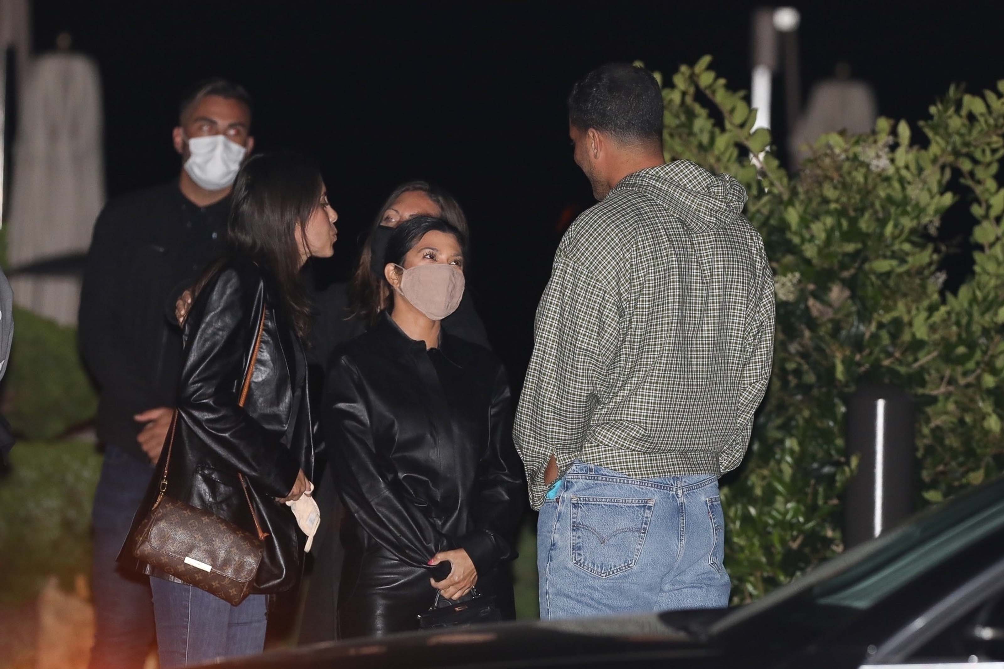 Kourtney Kardashian seen exiting Nobu after having dinner
