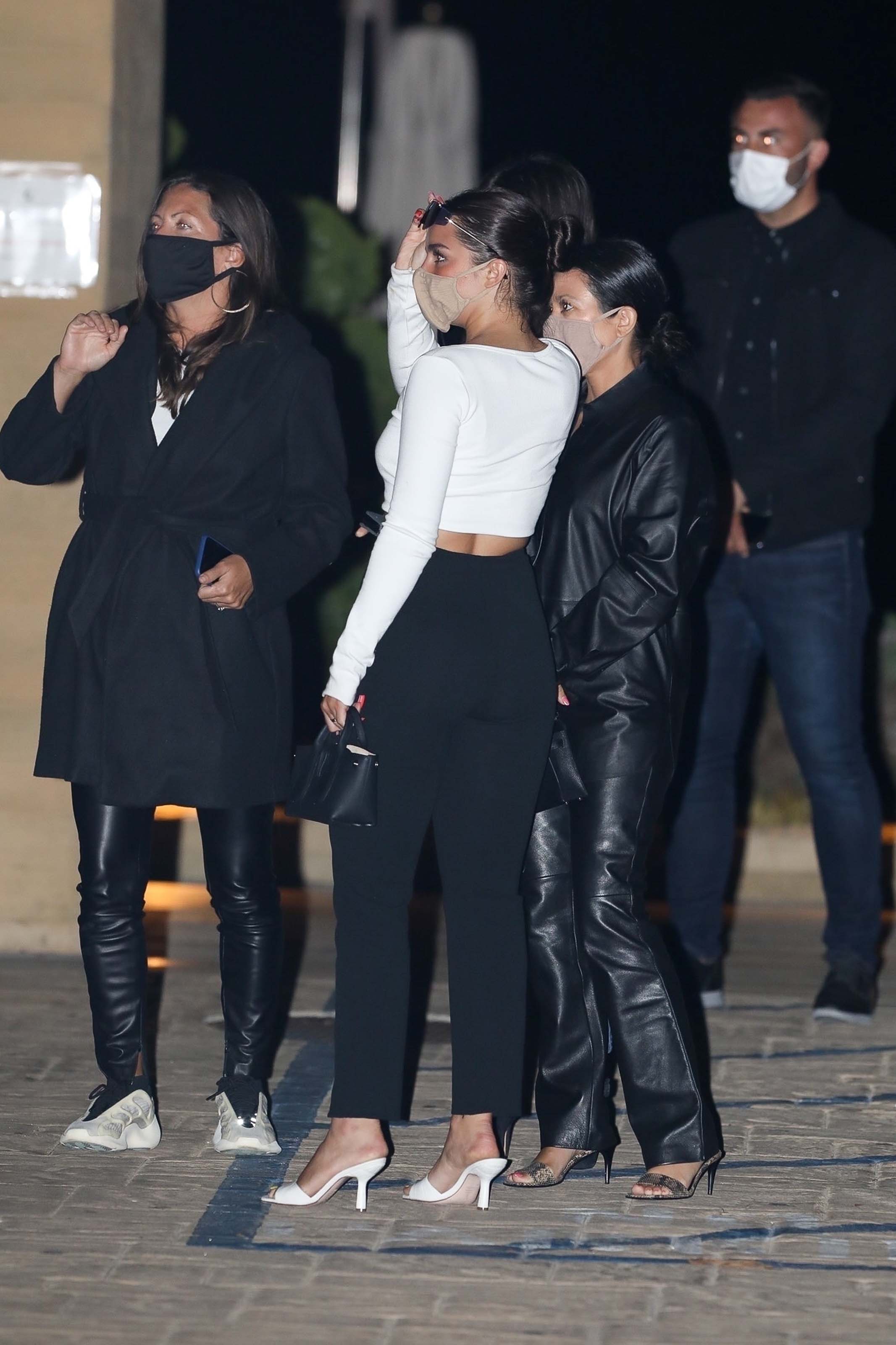 Kourtney Kardashian seen exiting Nobu after having dinner