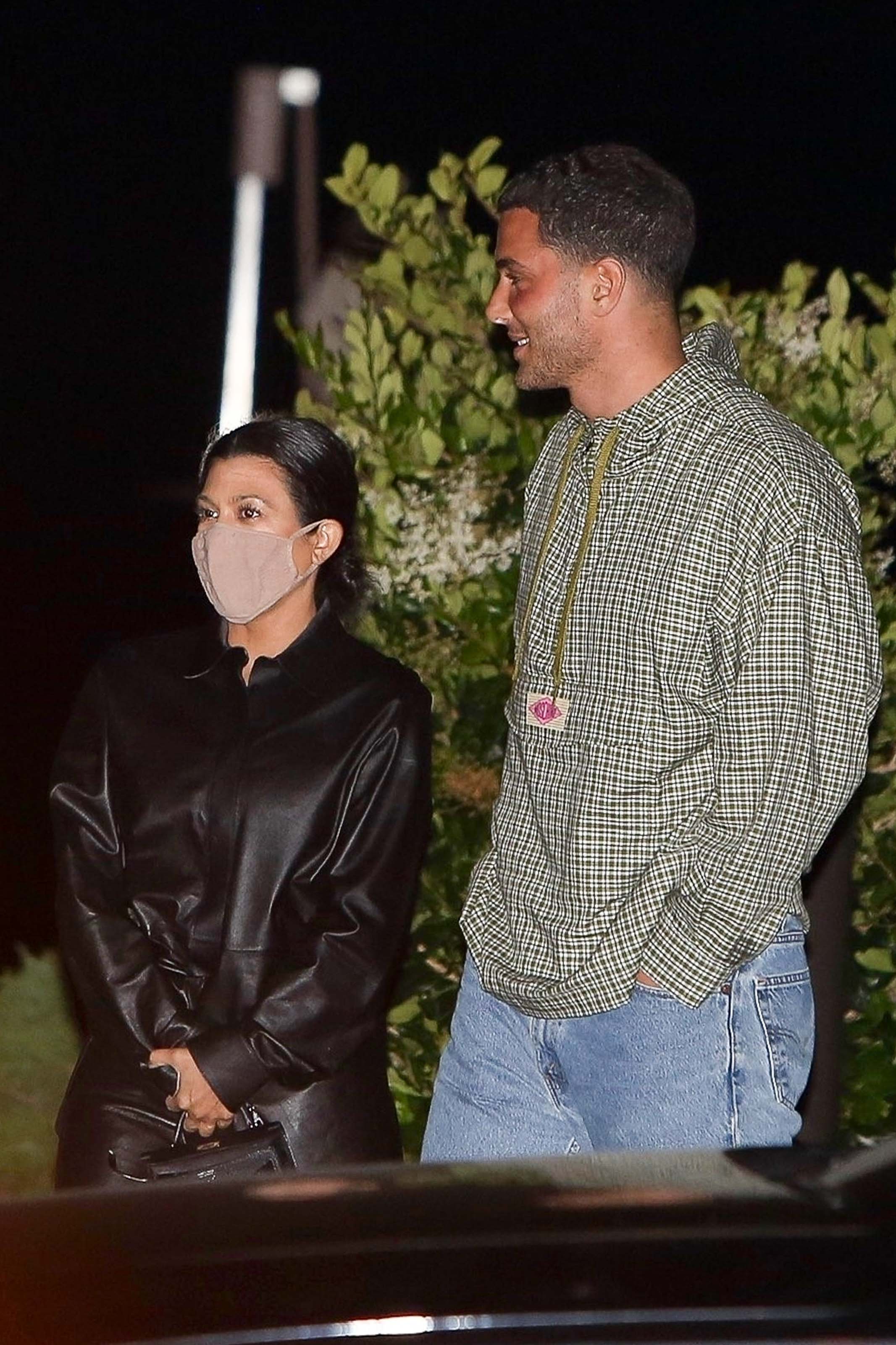 Kourtney Kardashian seen exiting Nobu after having dinner