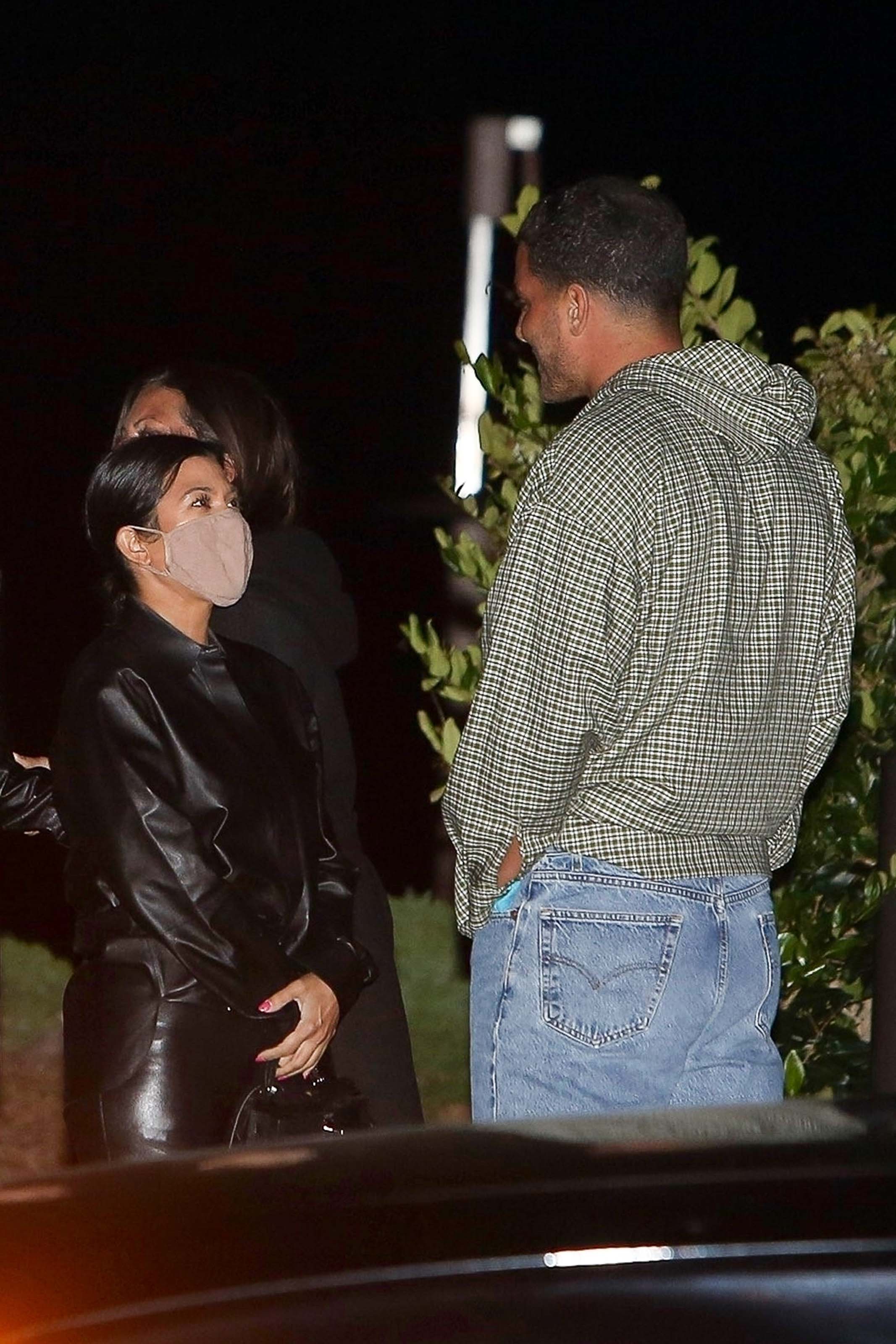 Kourtney Kardashian seen exiting Nobu after having dinner