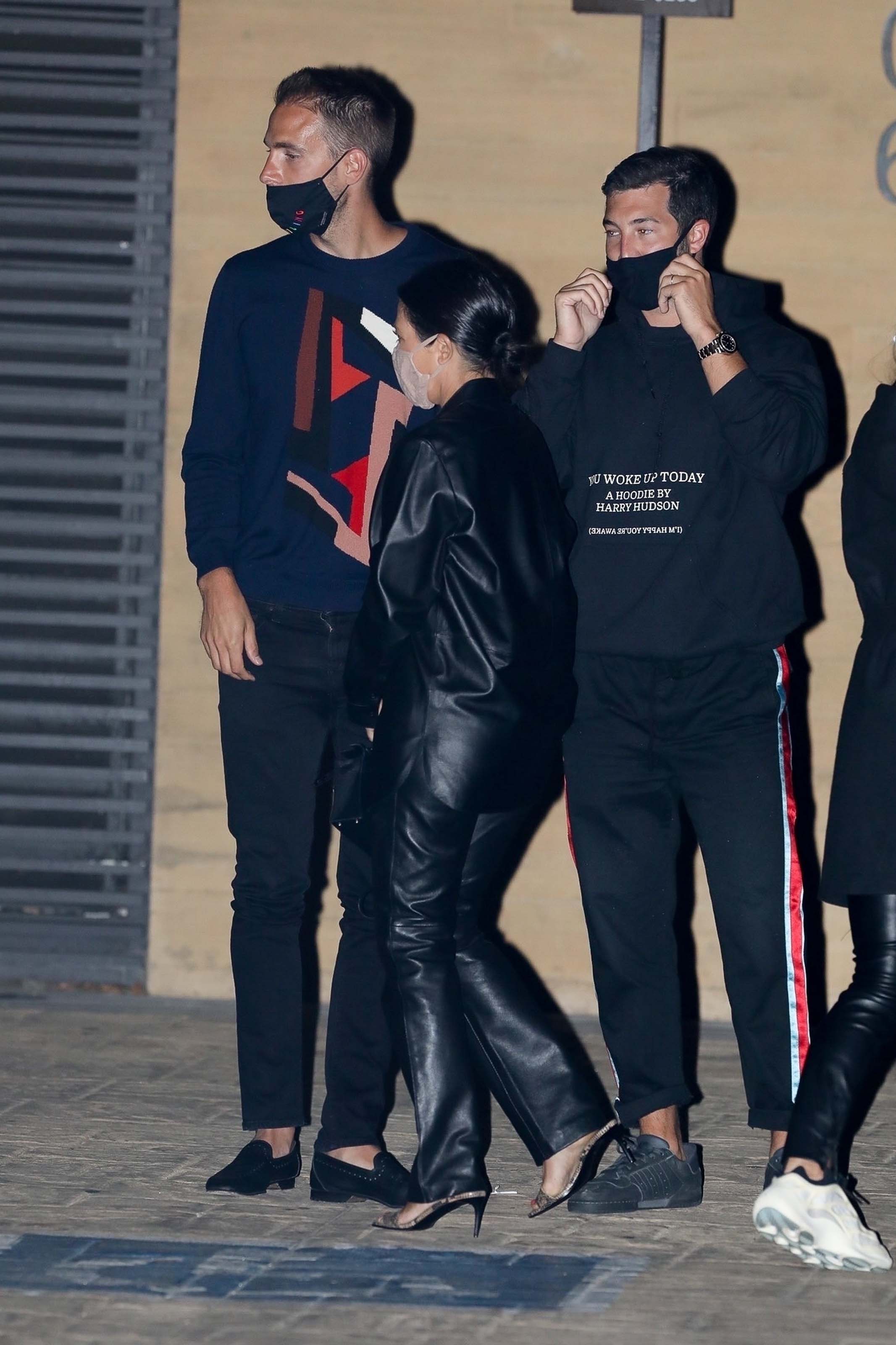 Kourtney Kardashian seen exiting Nobu after having dinner