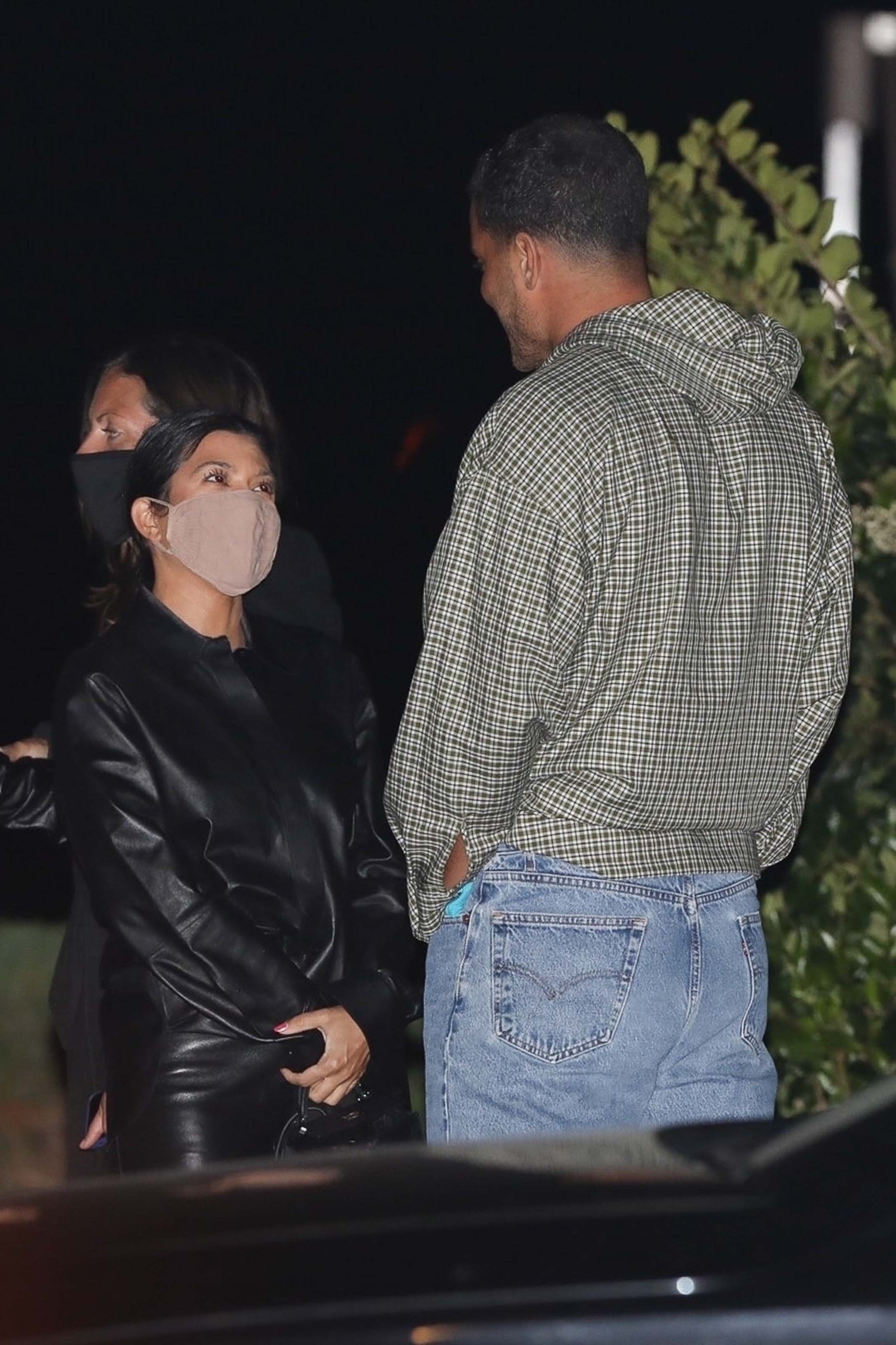 Kourtney Kardashian seen exiting Nobu after having dinner