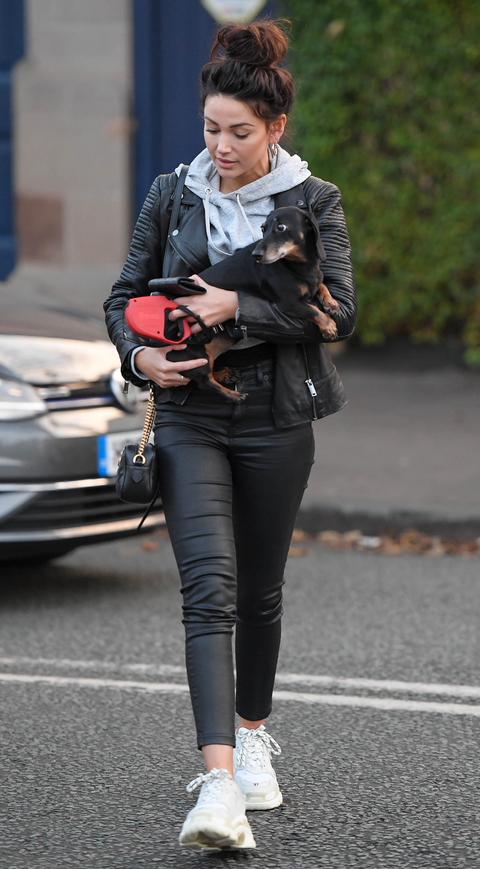 Michelle Keegan out in Hale Cheshire