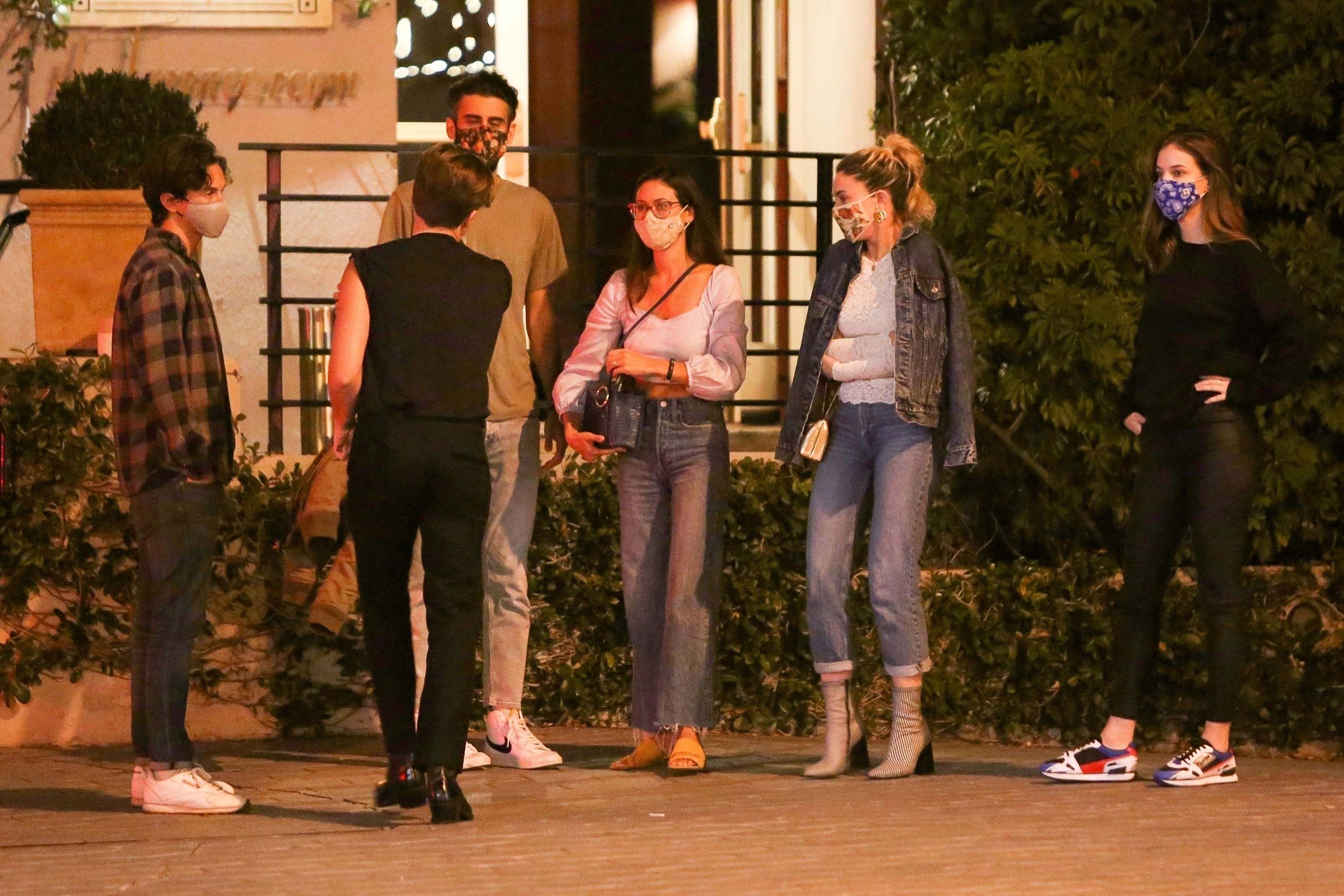 Barbara Palvin seen out celebrating his birthday
