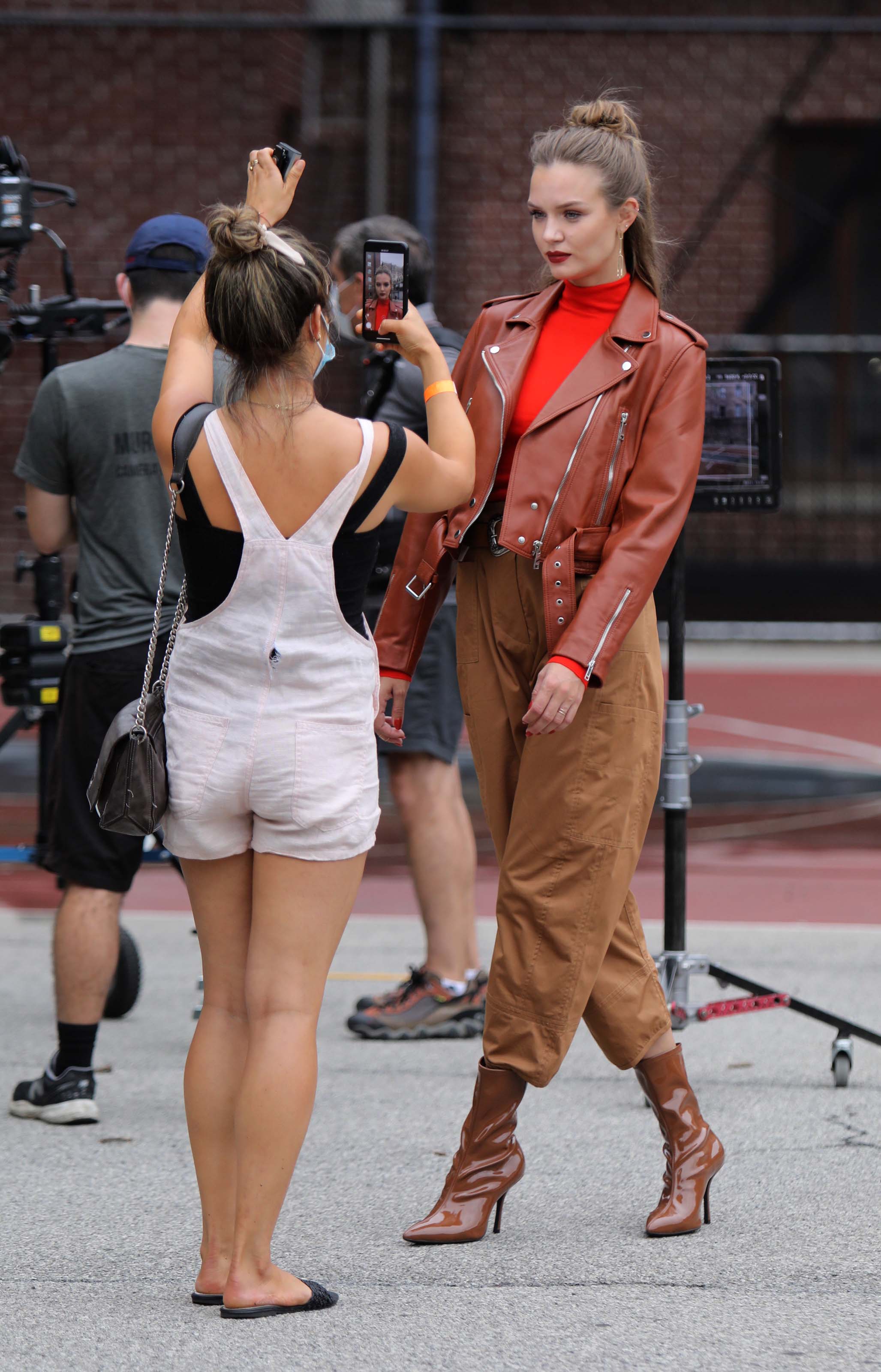 Josephine Skriver doing a Maybelline photoshoot