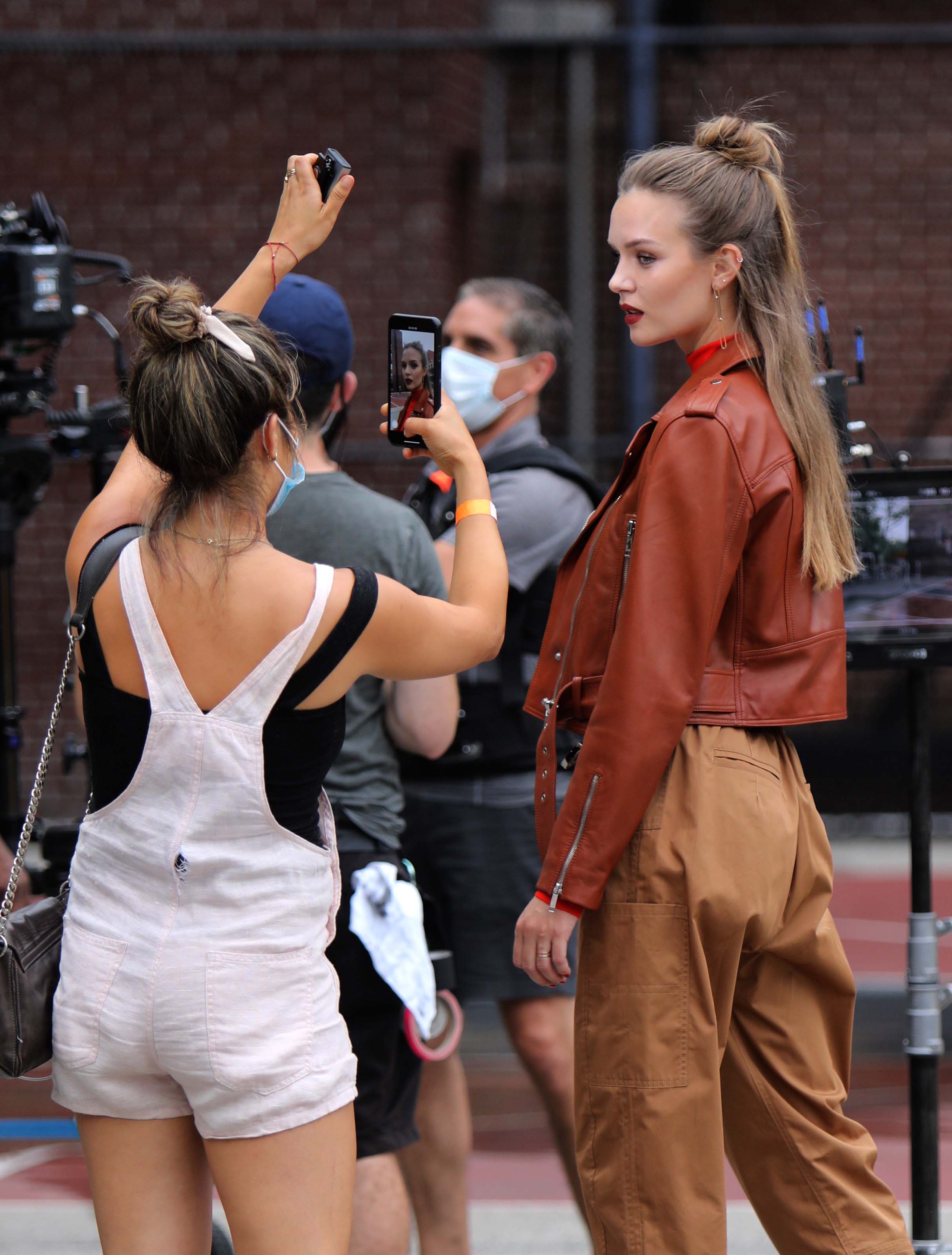 Josephine Skriver doing a Maybelline photoshoot