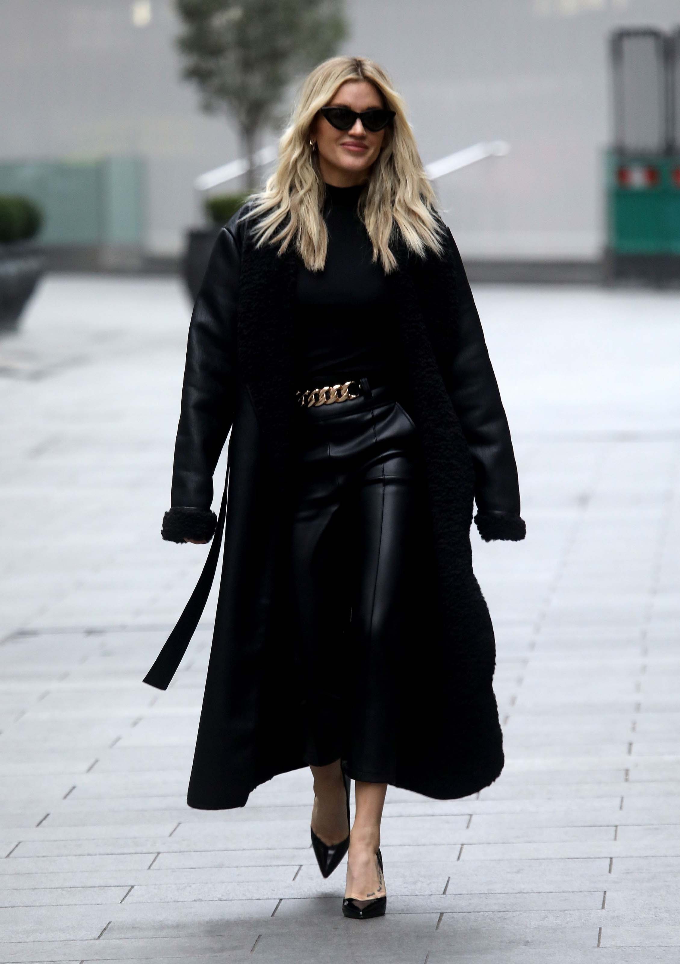 Ashley Roberts leaving Global Studios in London