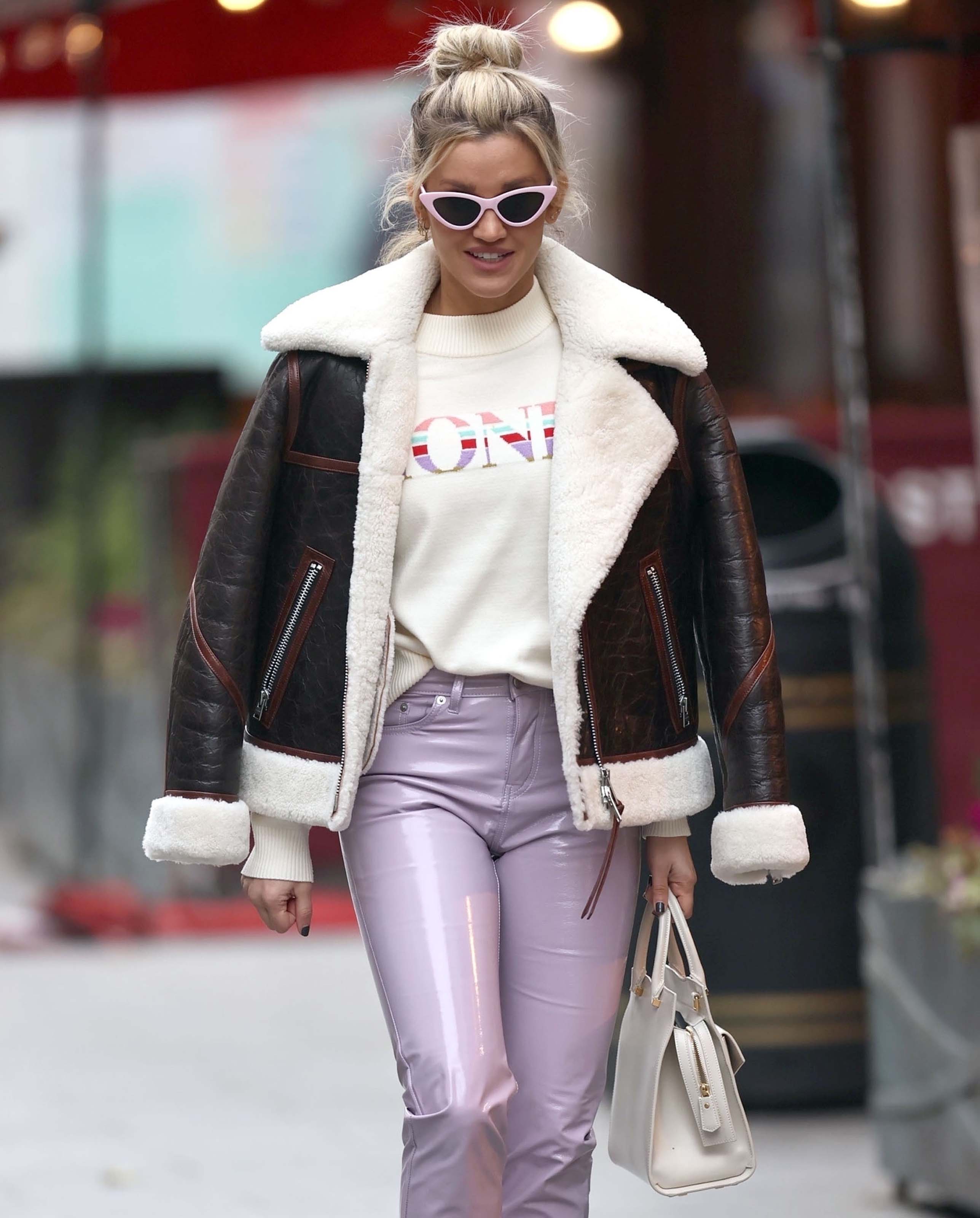 Ashley Roberts seen at Heart Radio Studios in London