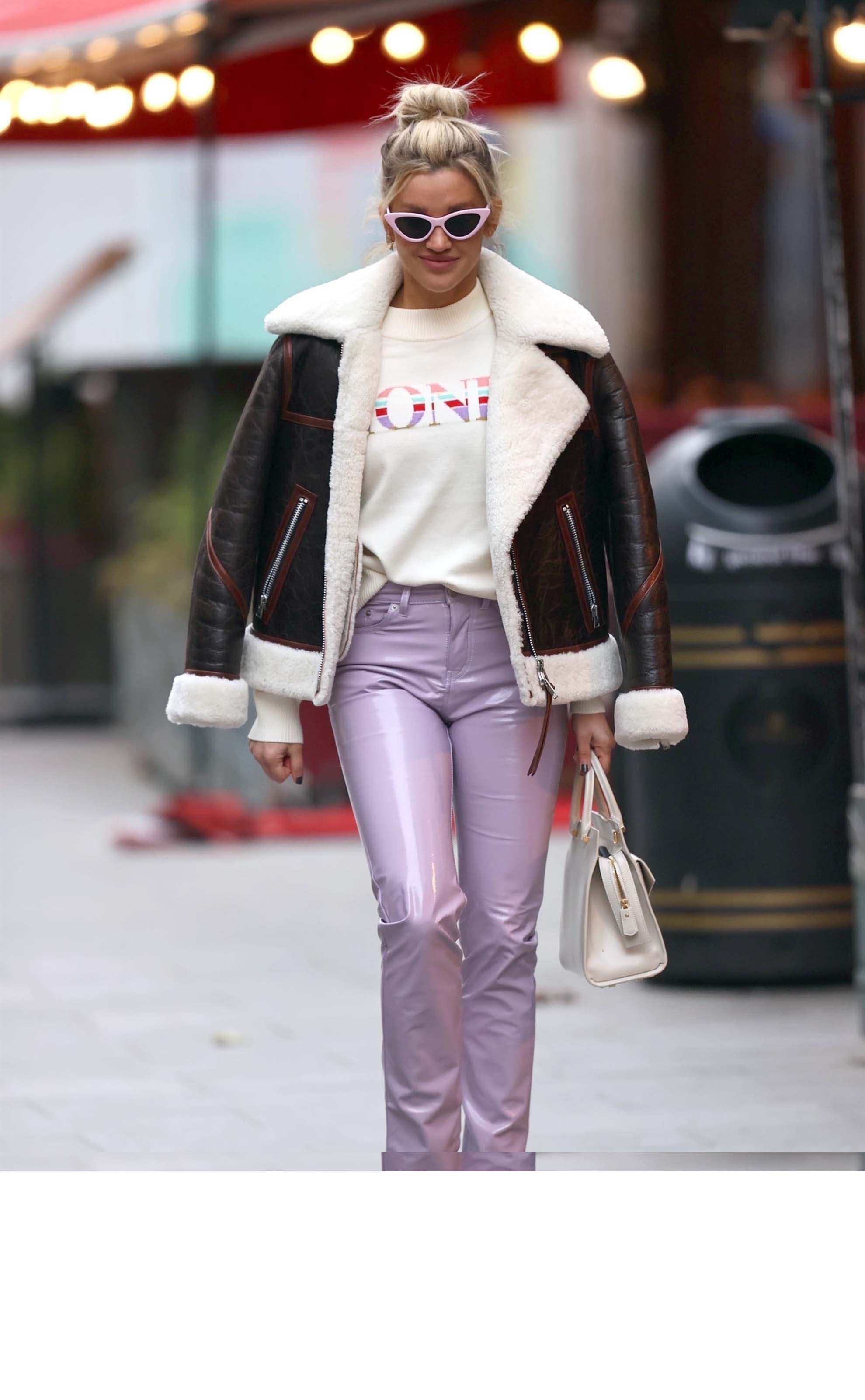 Ashley Roberts seen at Heart Radio Studios in London