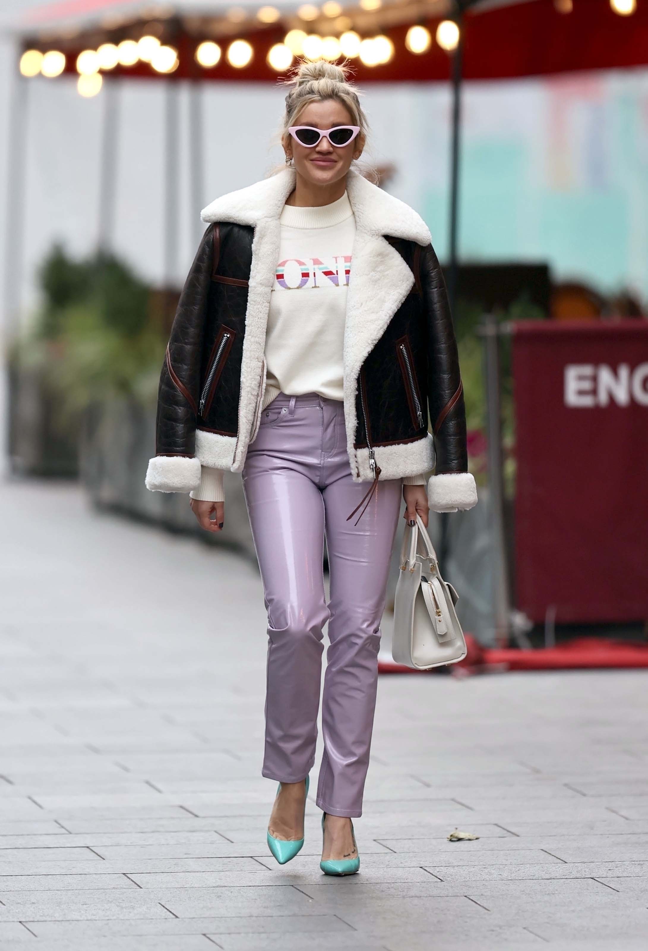 Ashley Roberts seen at Heart Radio Studios in London