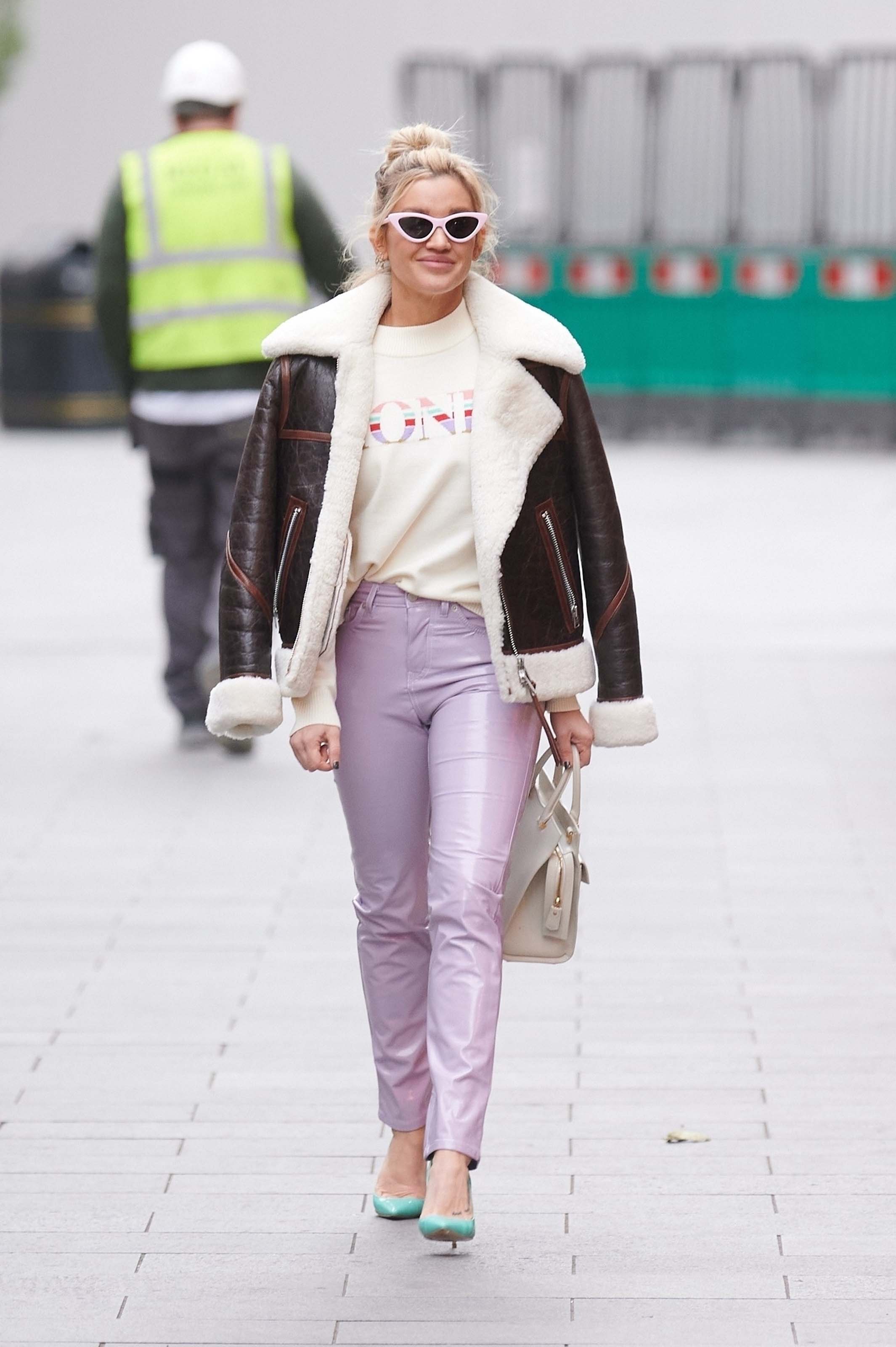 Ashley Roberts seen at Heart Radio Studios in London